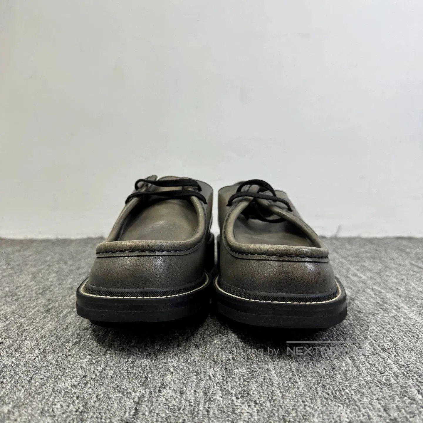Louis Vuitton Green Leather Lace-Up Shoes Size 6.5. Size US 6.5 / EU 39-40 - 2 Thumbnail