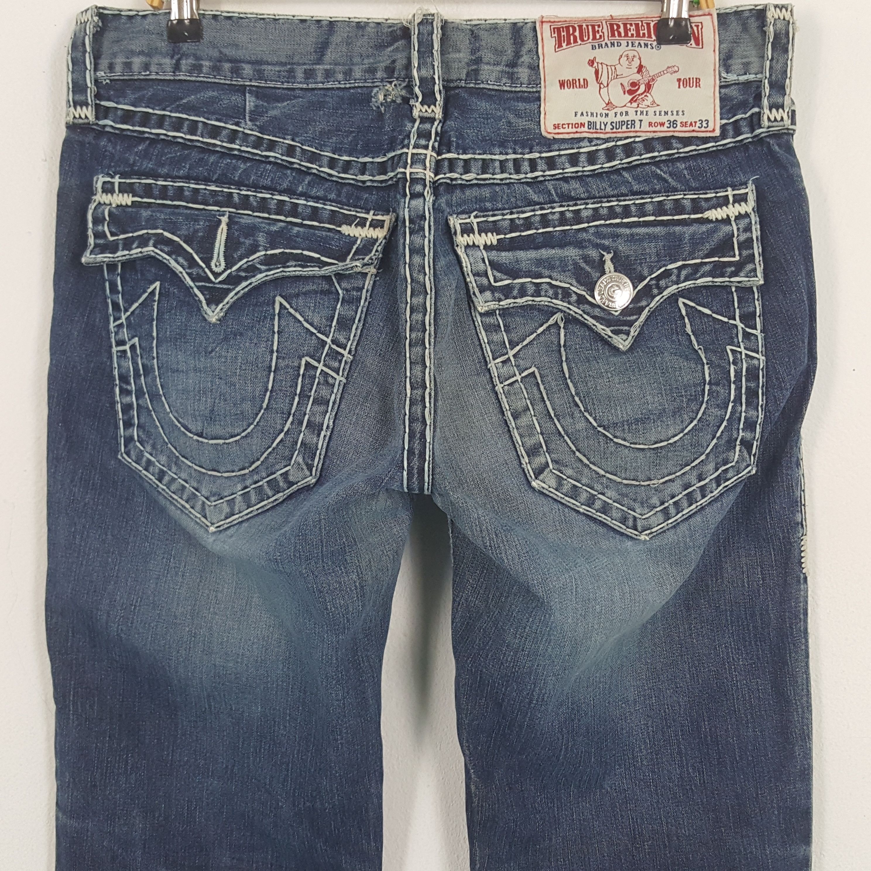 True Religion × Vintage Vintage True Religion BILLY SUPER T Denim Jeans Size US 35 - 11 Thumbnail