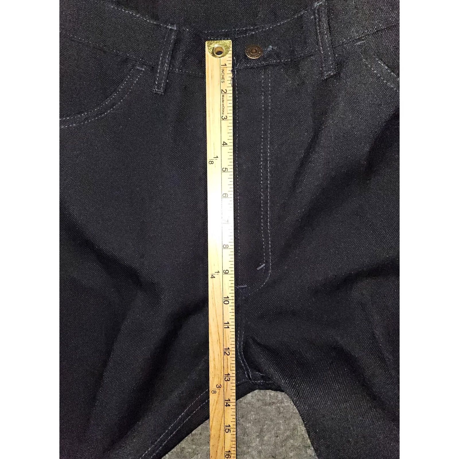 Levi's VINTAGE Levi's Pants Men 40x32 Black Dress Trousers Polyester 90s USA Levis 10517-6117 Straight Front Workwear Size US 40 / EU 56 - 3 Thumbnail