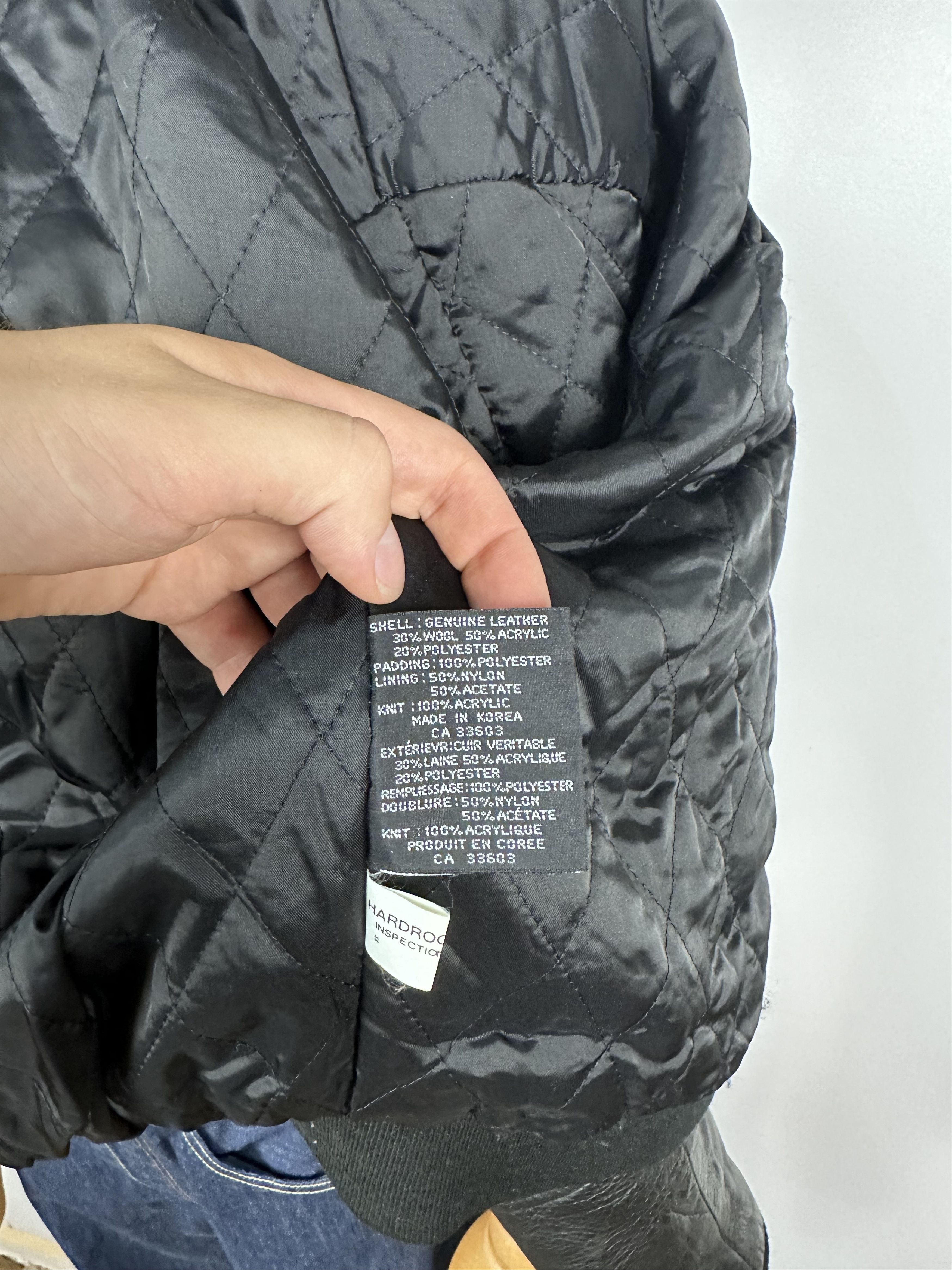 Grailed × Hard Rock Cafe × Vintage Hard Rock Cafe Varsity Bomber Jacket Vancouver Wool Leather Size US L / EU 52-54 / 3 - 15 Thumbnail