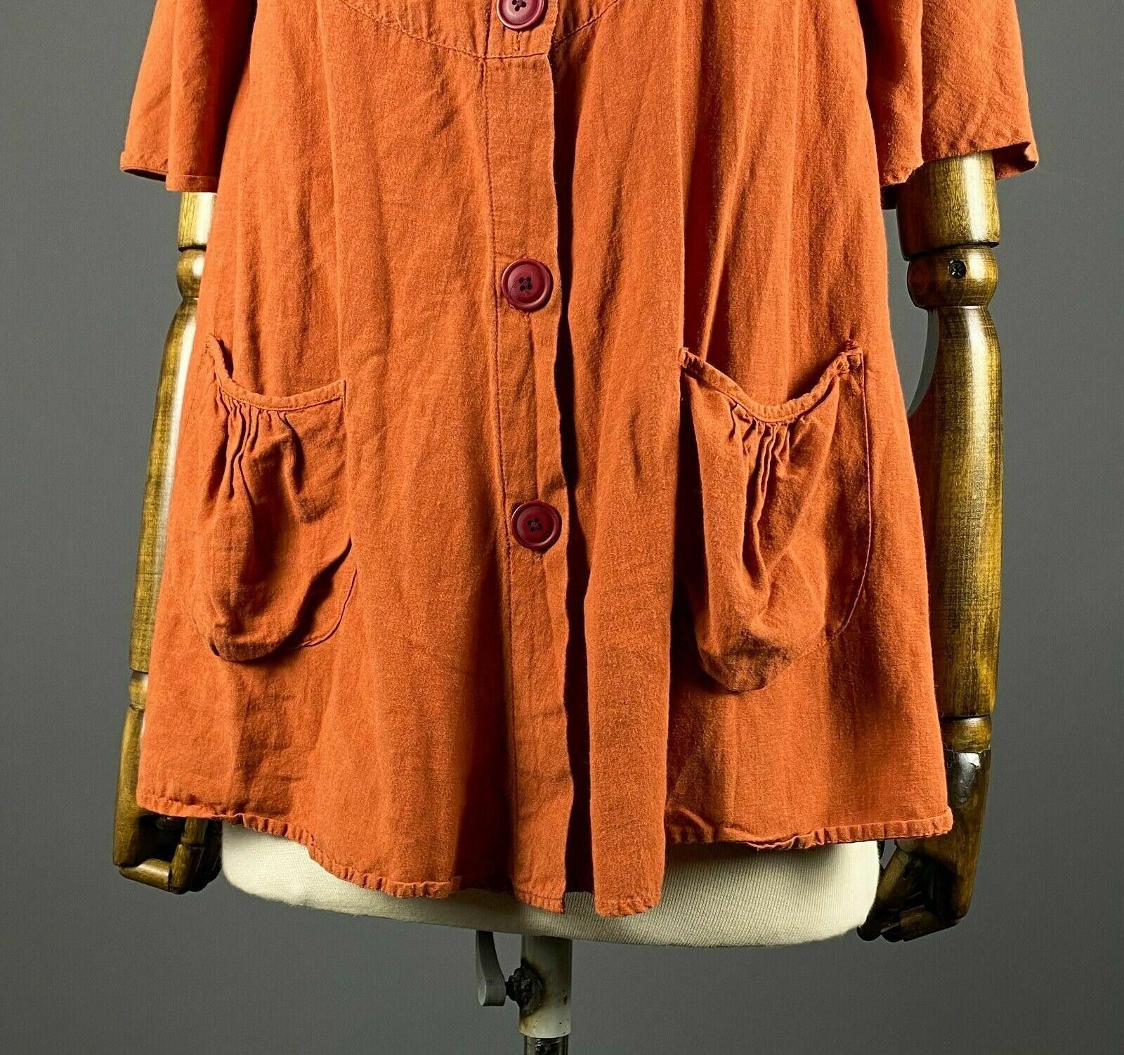 Designer Gudrun Sjöden Orange Button Up Cardigan Sweater Size S Size S / US 4 / IT 40 - 3 Thumbnail