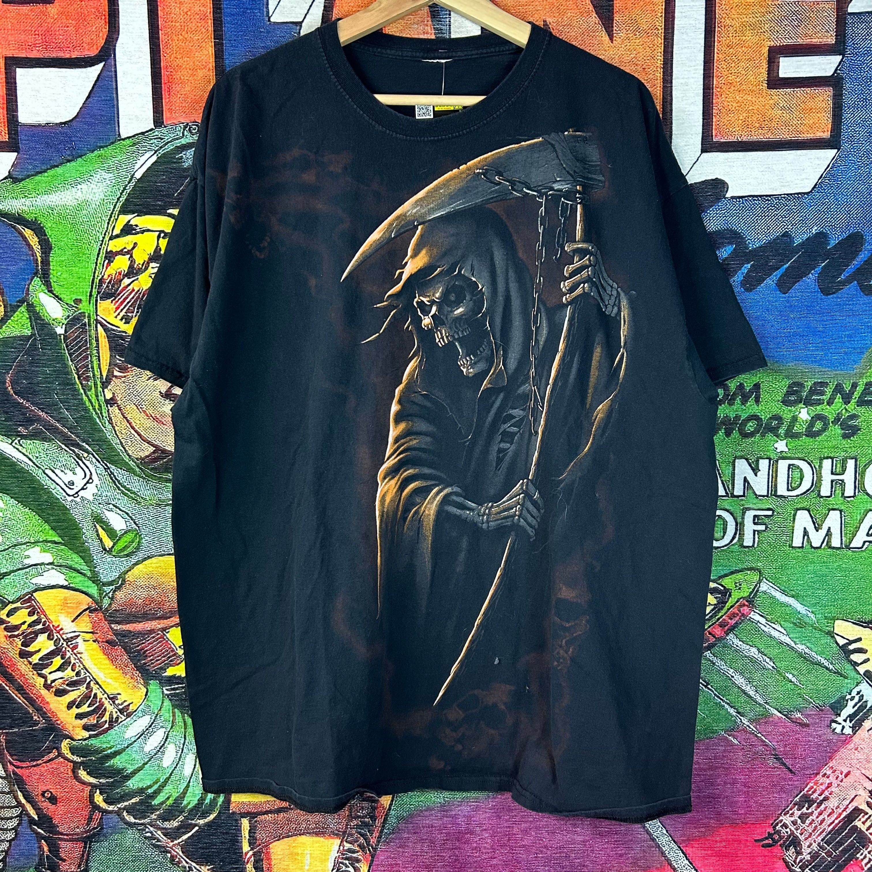 Vintage Y2K Grim Reaper Tee Size XL Size US XL / EU 56 / 4 - 1 Thumbnail