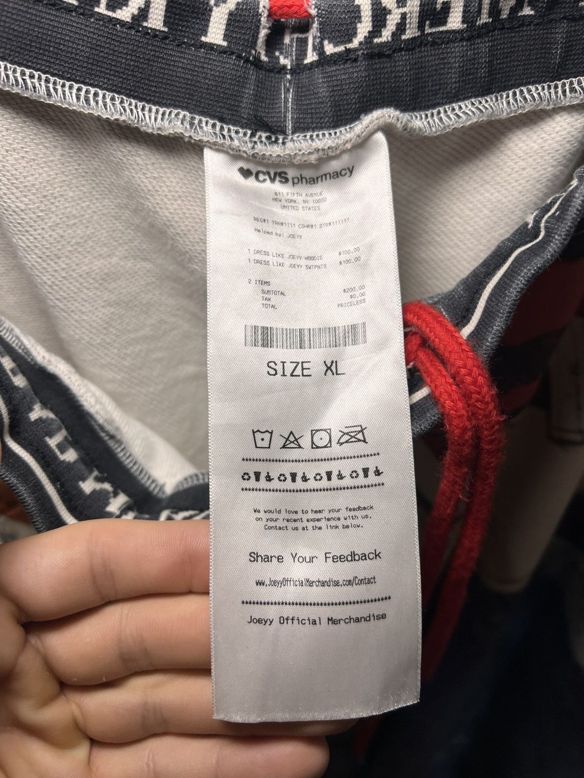 Vintage Dress like Joeyy Official merchandise trompe loeil sweatpant Size US 36 / EU 52 - 3 Thumbnail
