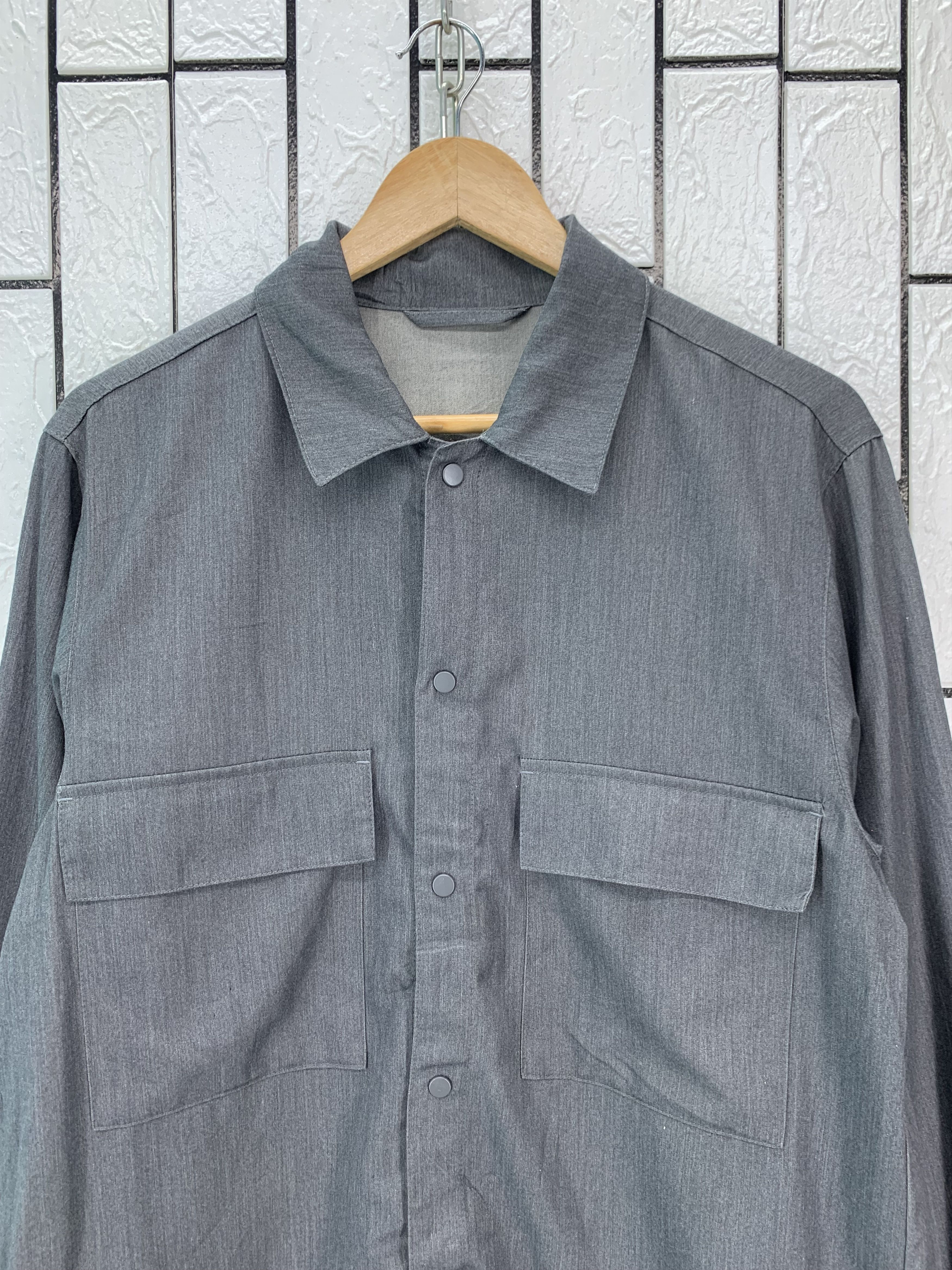 Japanese Brand Unknown Gray Soft lightweight jacket Size US M / EU 48-50 / 2 - 2 Thumbnail