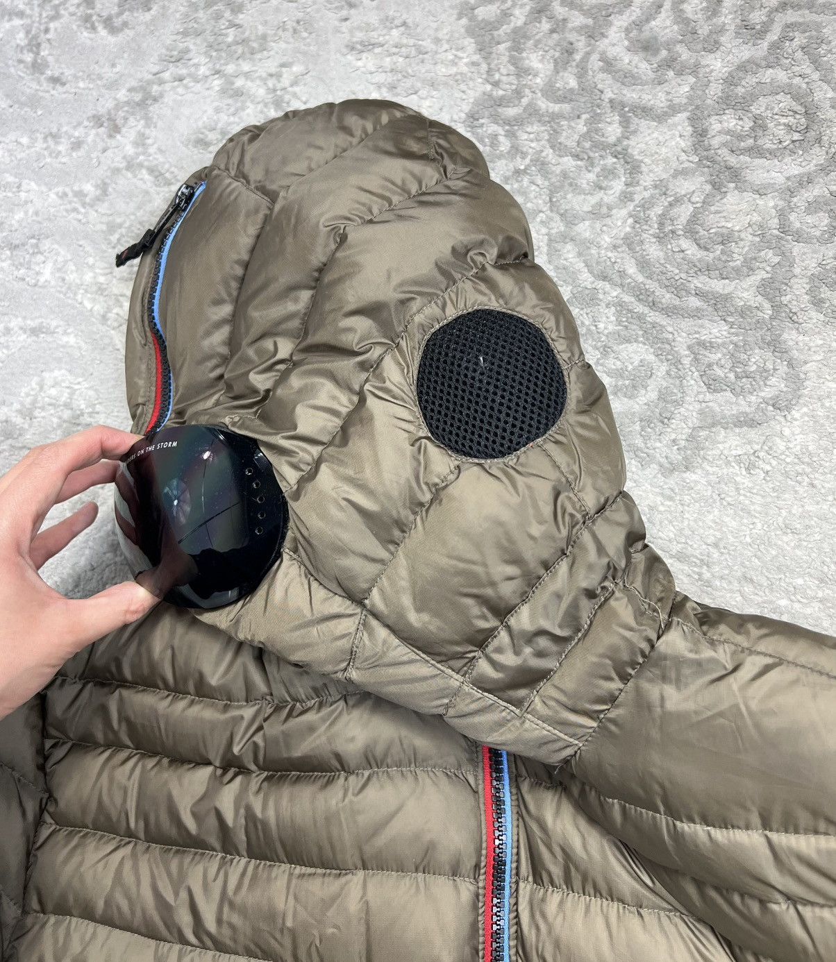 Other Ai Riders On The Storm Puffer Down Jacket with Google Size US XL / EU 56 / 4 - 4 Thumbnail