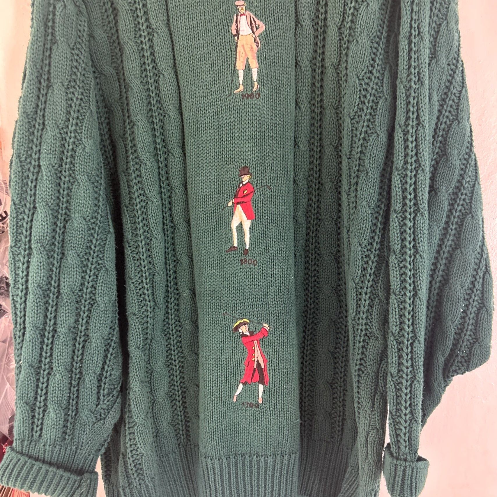 Vintage VINTAGE Jack Nicklaus Golden Bear Golf Sweater Pullover Winter XL Men Green Size XL Flawless Size US XL / EU 56 / 4 - 2 Thumbnail