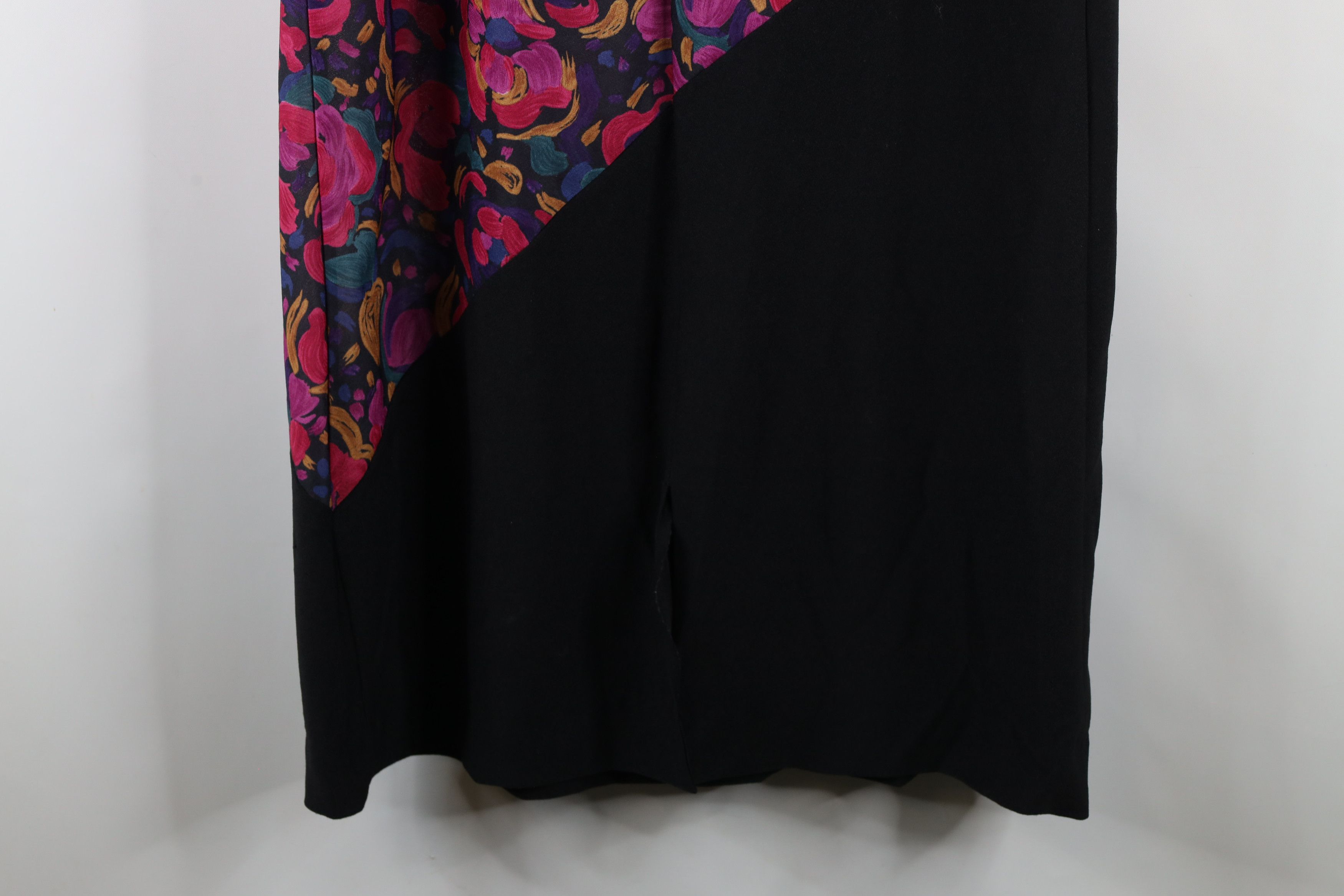 Vintage Vintage 90s Streetwear Floral Knit Long Sleeve Dress USA Size XL / US 12-14 / IT 48-50 - 15 Thumbnail