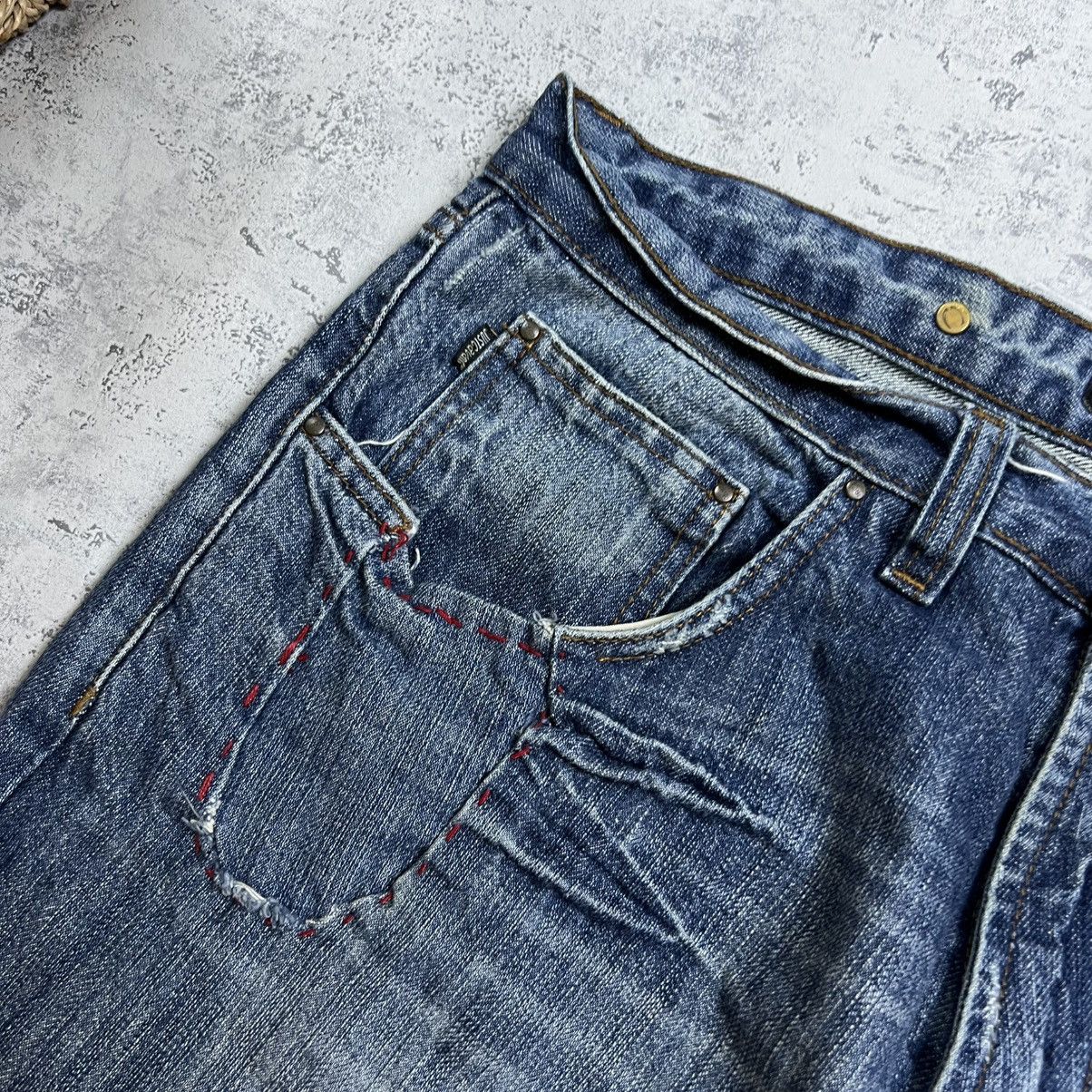 Just Cavalli 00s Just Cavalli Vintage Y2K Distressed Baggy Glamour Jeans Size US 32 / EU 48 - 4 Thumbnail