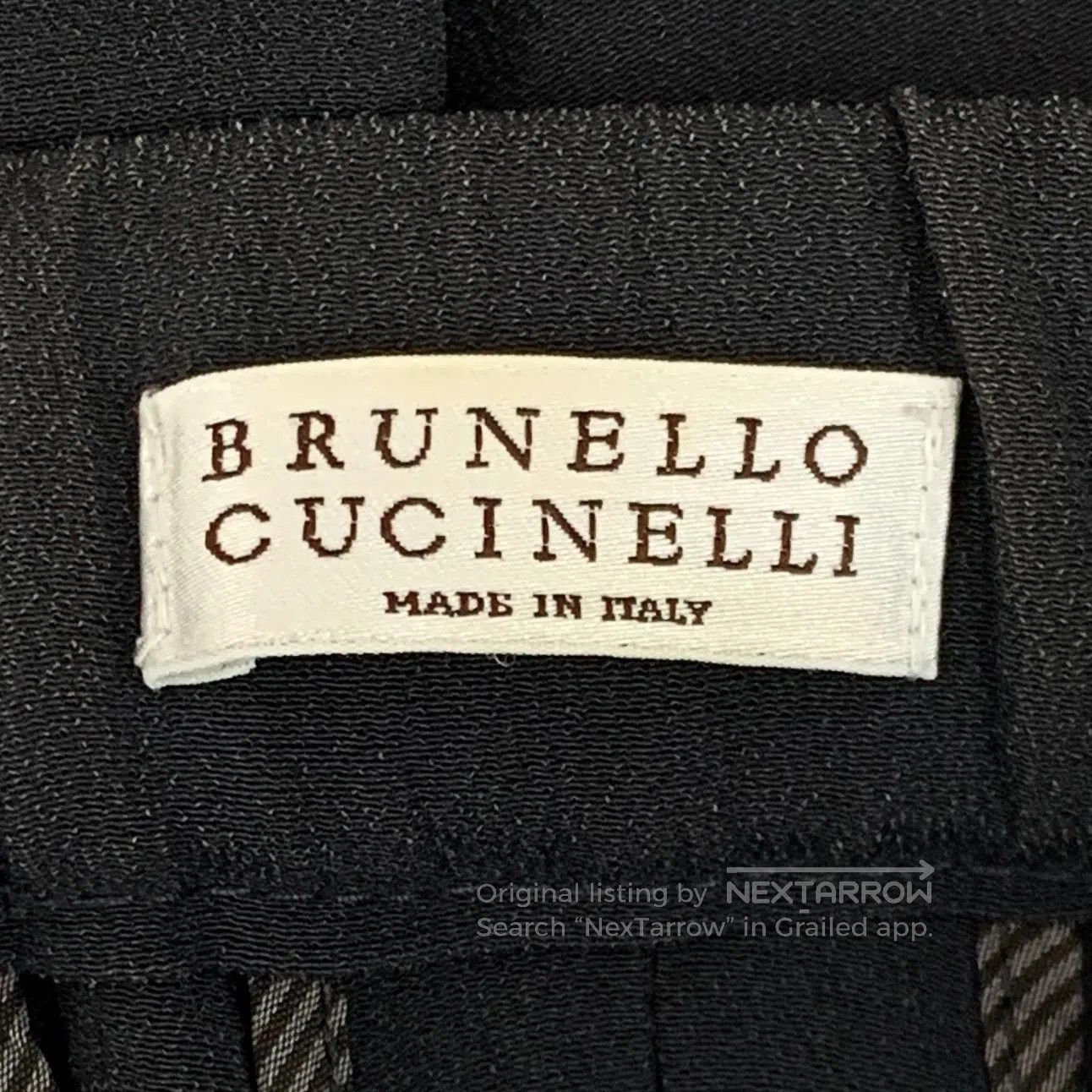 Brunello Cucinelli Brunello Cucinelli Black side stripe silk drawstring casua Size US 26 / EU 42 - 5 Thumbnail
