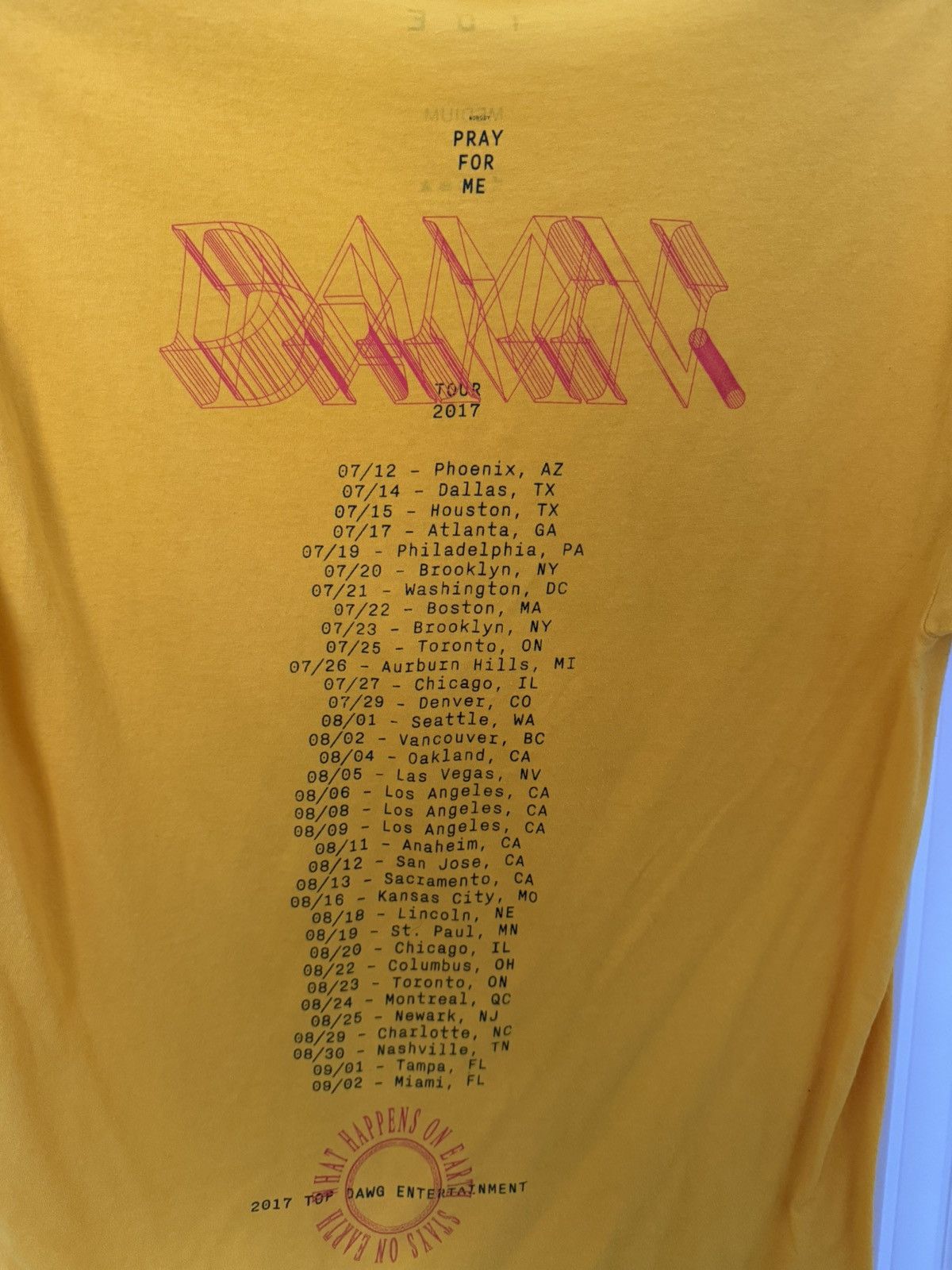 Kendrick Lamar Kendrick Lamar DAMN tour t shirt Size US M / EU 48-50 / 2 - 3 Thumbnail