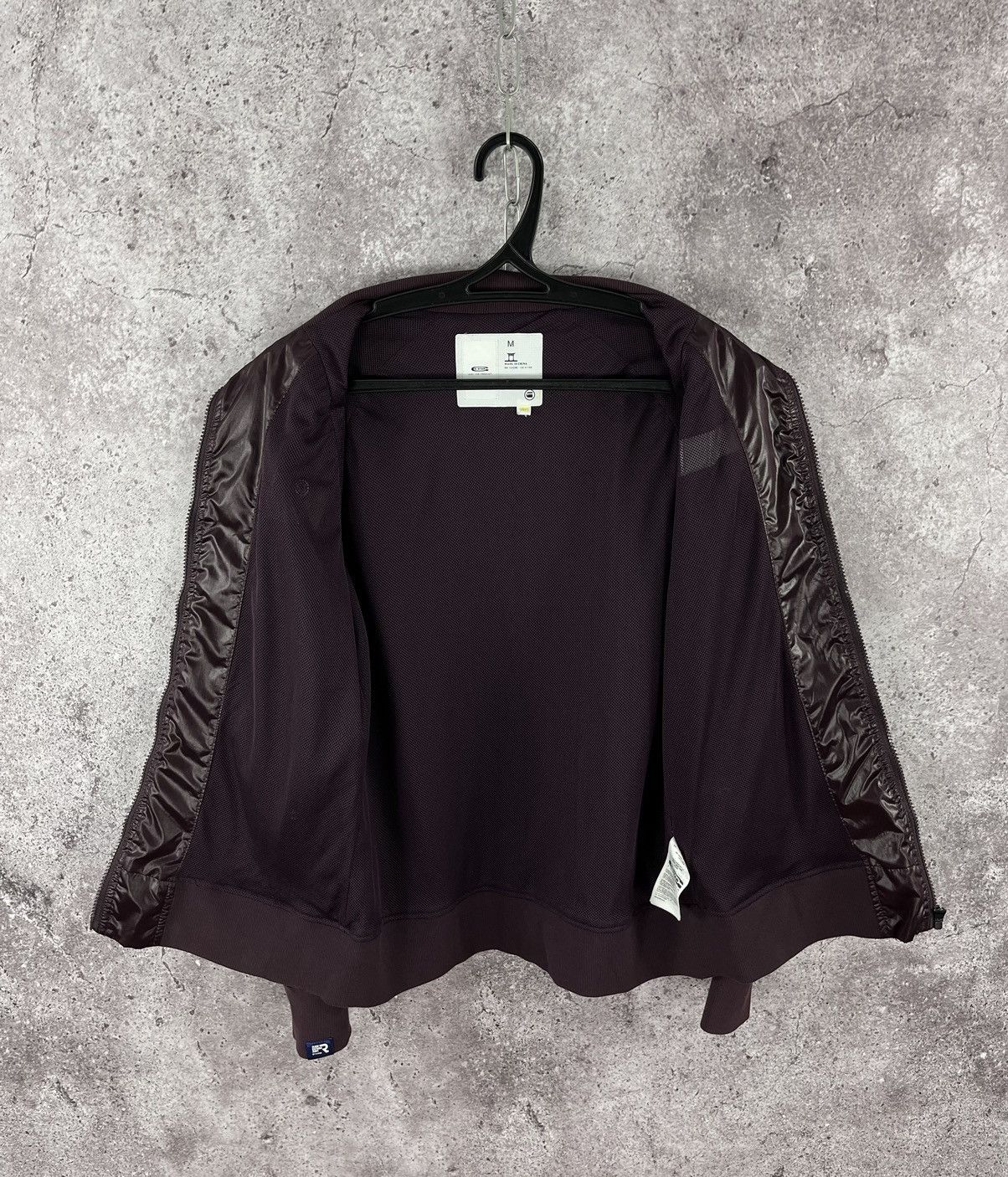 G-Star G-Star Raw Nylon Bomber Jacket Full Zip Y2K Burgundy Size M Size US M / EU 48-50 / 2 - 8 Thumbnail