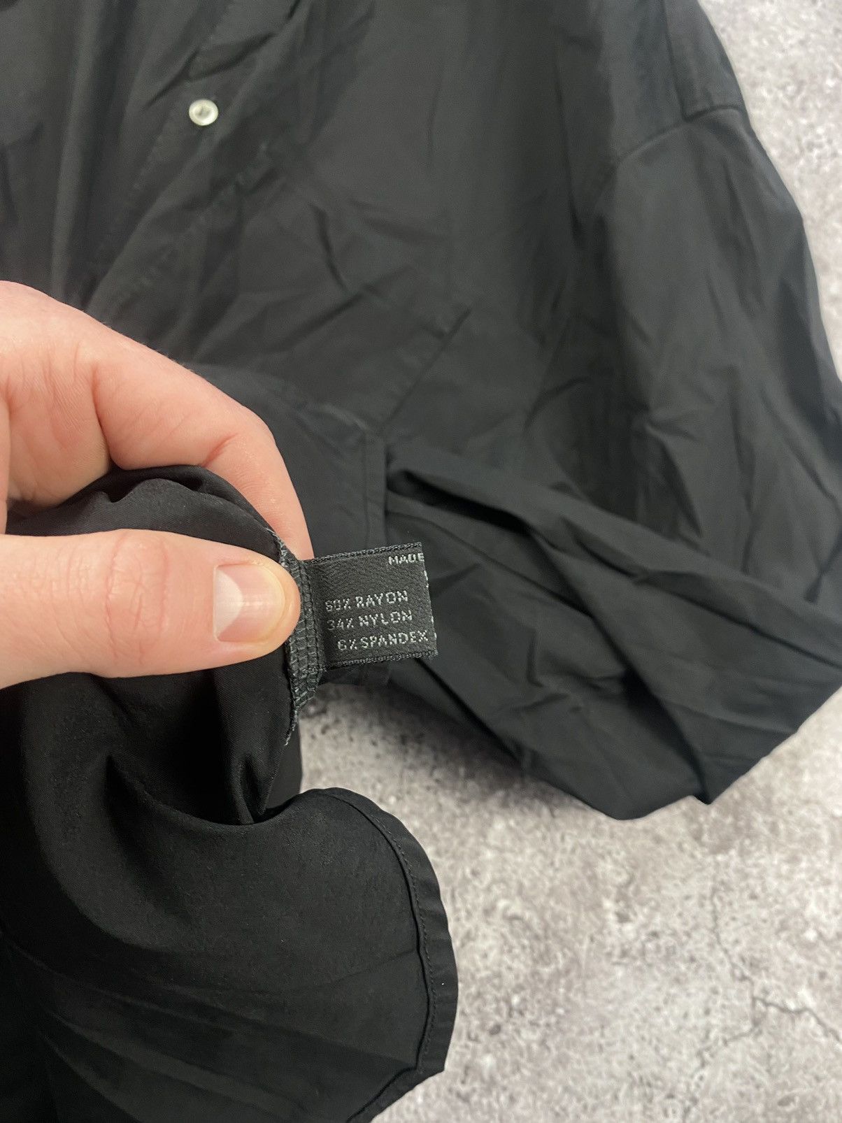 Prada × Vintage Prada vintage Distressed black nylon shirt Size US M / EU 48-50 / 2 - 6 Thumbnail