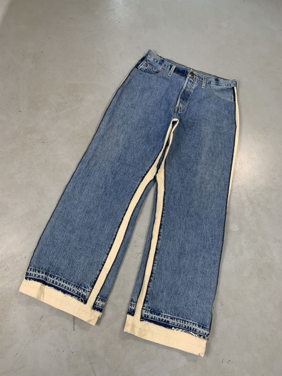 Levi's Vintage upcycled custom baggy denim Size US 34 / EU 50 - 1 Thumbnail