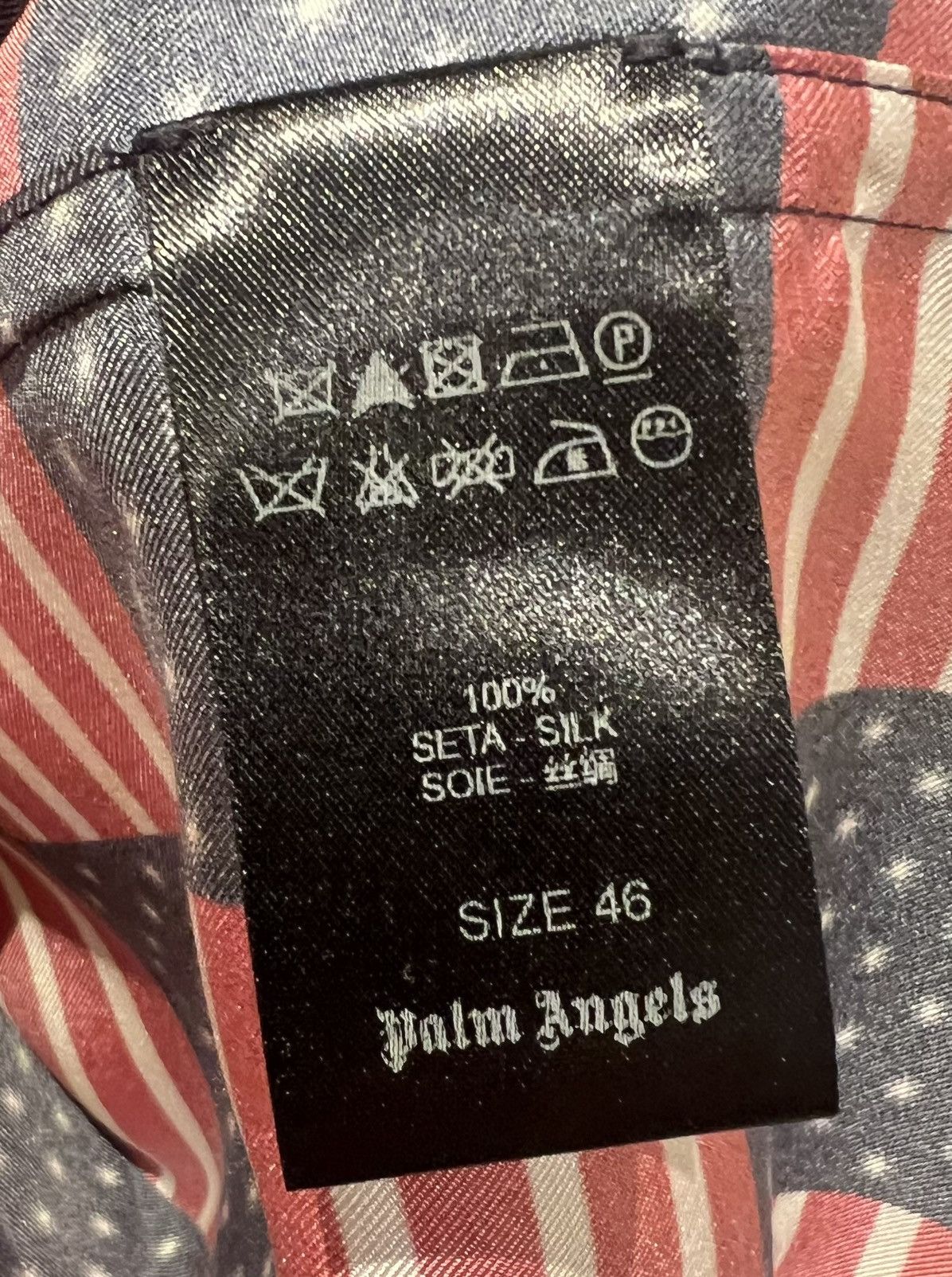 Palm Angels Palm Angels Americana Flag Print Shirt Size US S / EU 44-46 / 1 - 3 Thumbnail
