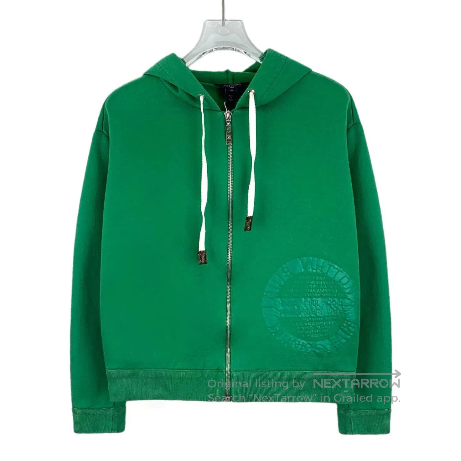 Louis Vuitton Louis Vuitton Green Logo Cotton Hoodie. Size XS / US 0-2 / IT 36-38 - 1 Thumbnail