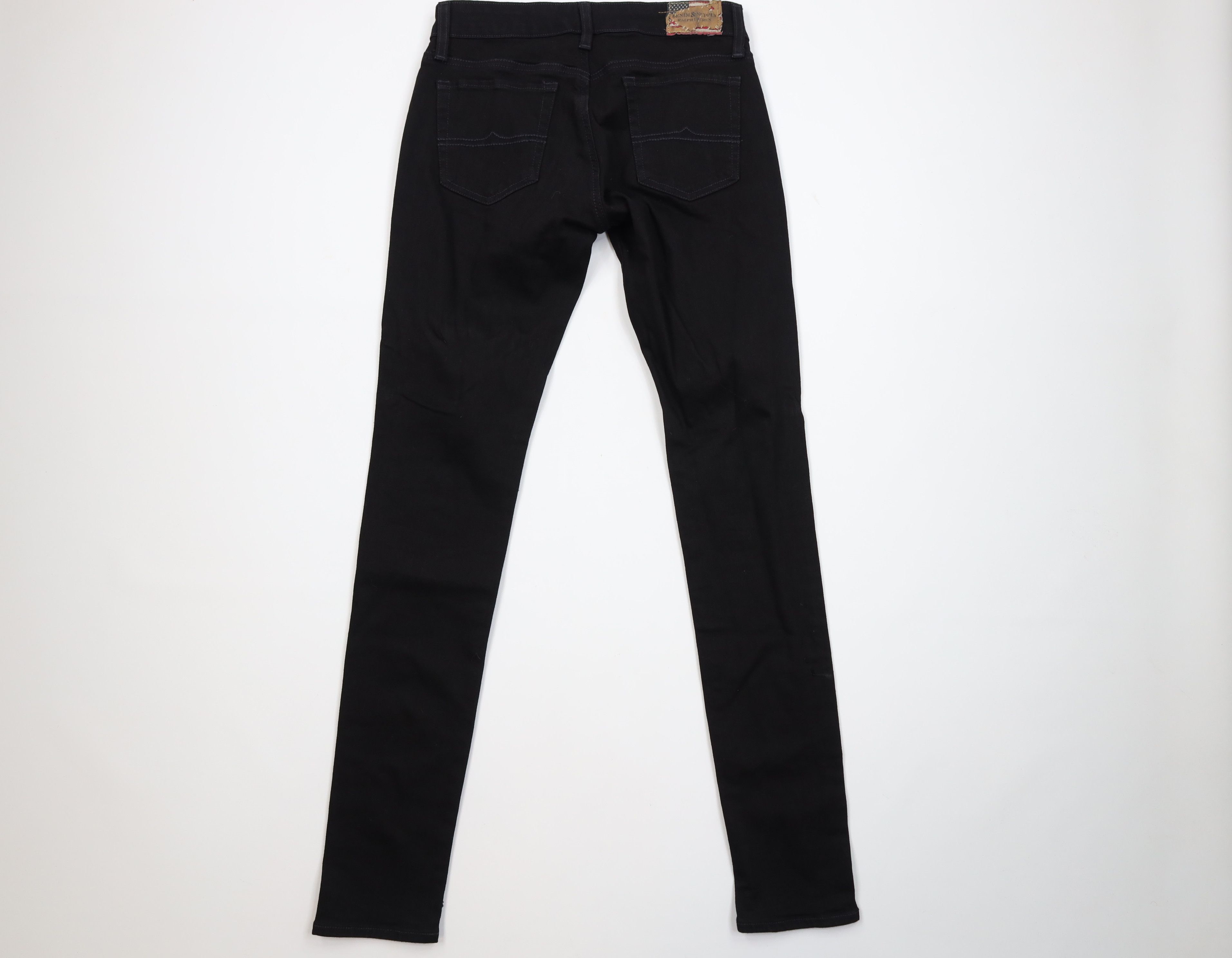 Ralph Lauren Vintage Y2K Ralph Lauren Denim Supply Skinny Leg Jeans Black Size 27" / US 4 / IT 40 - 9 Thumbnail