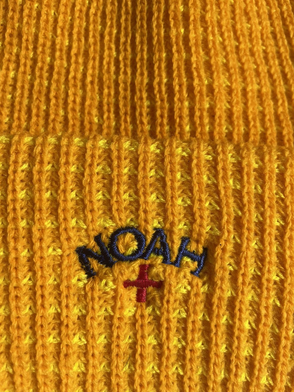 Noah NOAH FW22 Tri-Color Beanie YELLOW Size ONE SIZE - 2 Thumbnail
