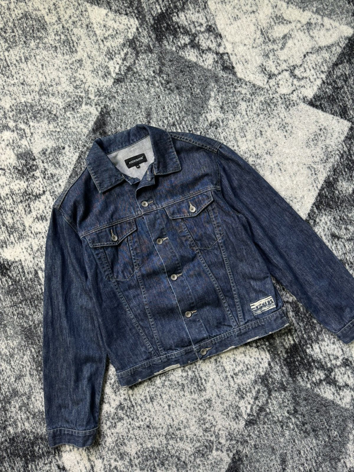 Kickers Vintage Kickers Denim style Jacket Y2K 90s rap Overcoat Size US M / EU 48-50 / 2 - 2 Thumbnail