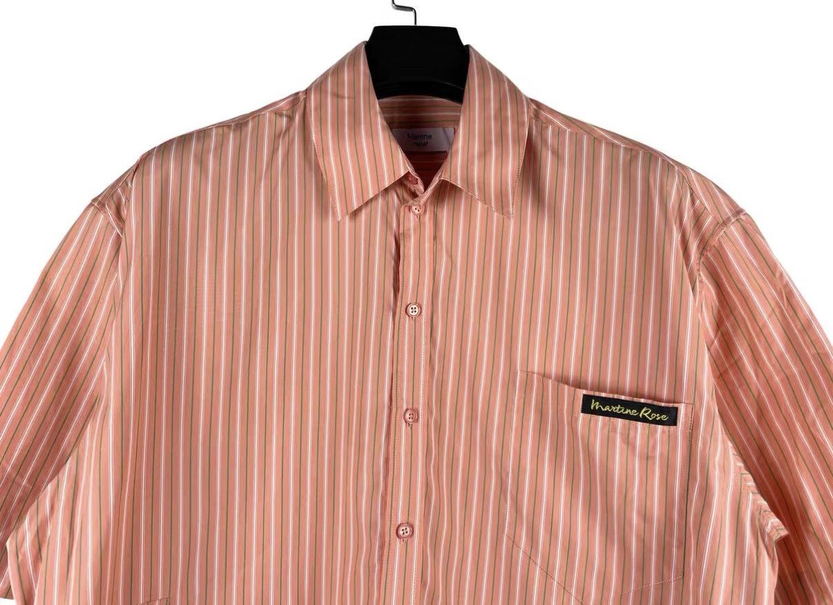 Martine Rose Martine Rose Pink Striped Shirt J31 Size US XS / EU 42 / 0 - 3 Thumbnail