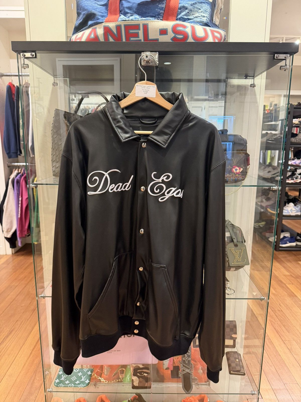 Rta RtA ‘Dead Egos’ Leather Track Jacket - Black Size US XL / EU 56 / 4 - 1 Thumbnail