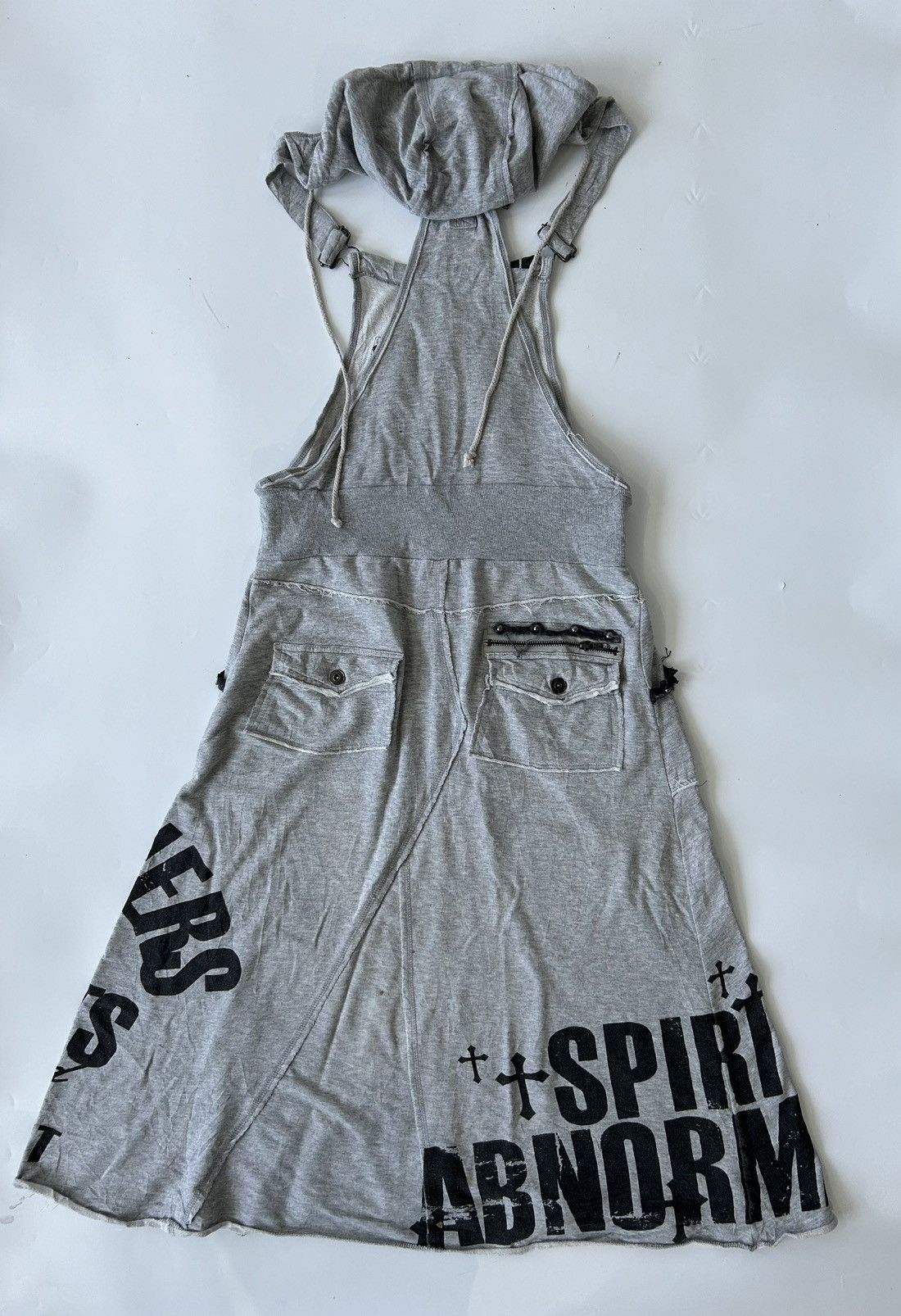 Japanese Brand GHOST OF HARLEM + JUMPSUIT DRESS WITH HOODIE Size S / US 4 / IT 40 - 4 Thumbnail