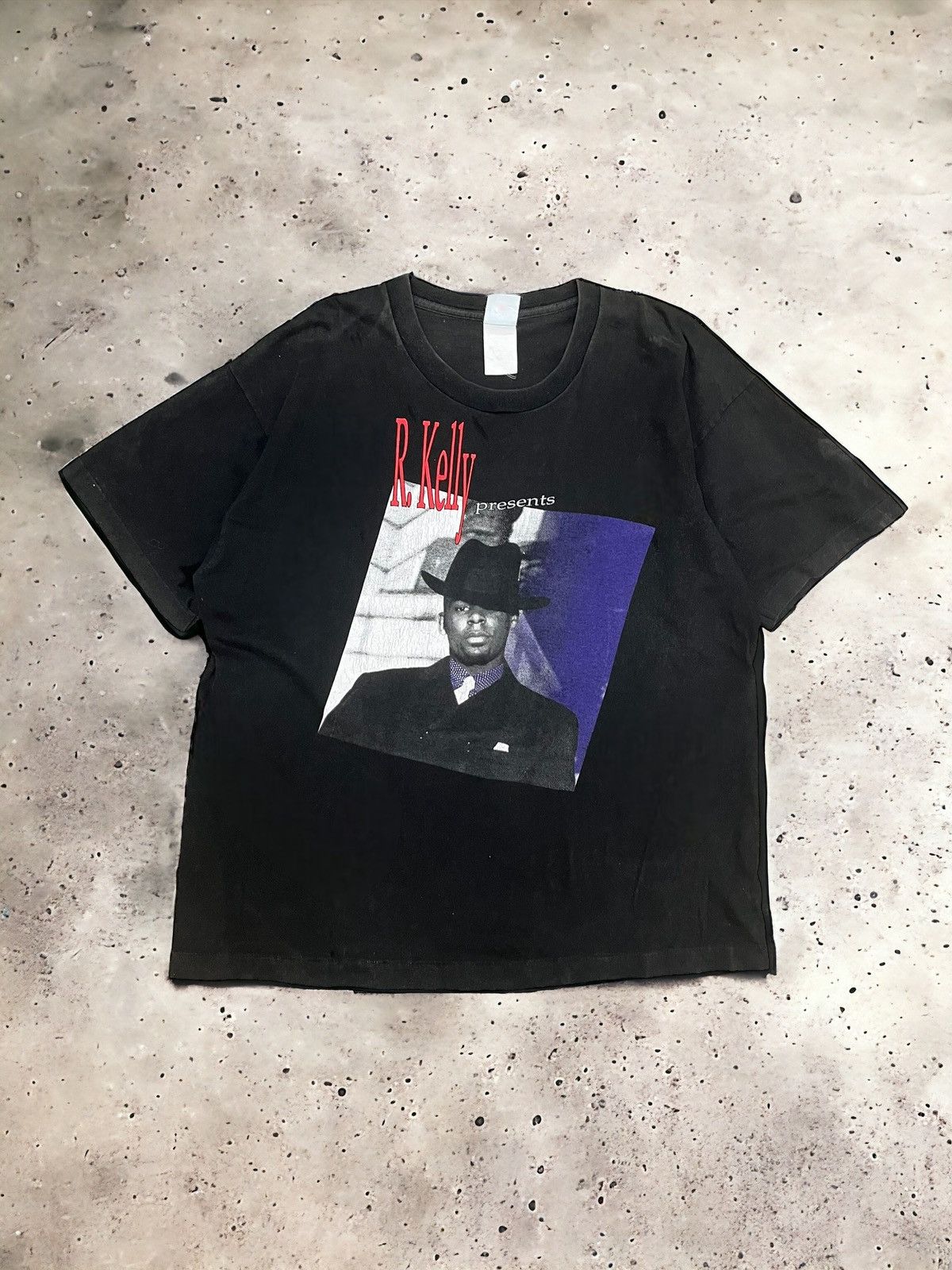 image of Rap Tees x Vintage 1996 R Kelly Down Low Tour Tee Black, Men's (Size XL)