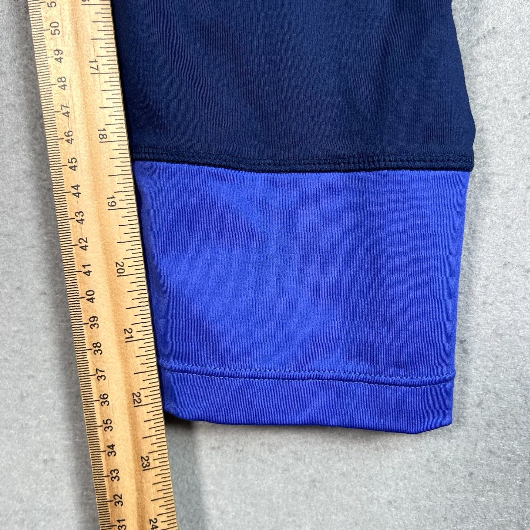 Nike VINTAGE Nike Dri Fit Athletic Tights Pants Women Large Blue Crop 3/4 Length Size 36" / US 14 / IT 50 - 4 Thumbnail