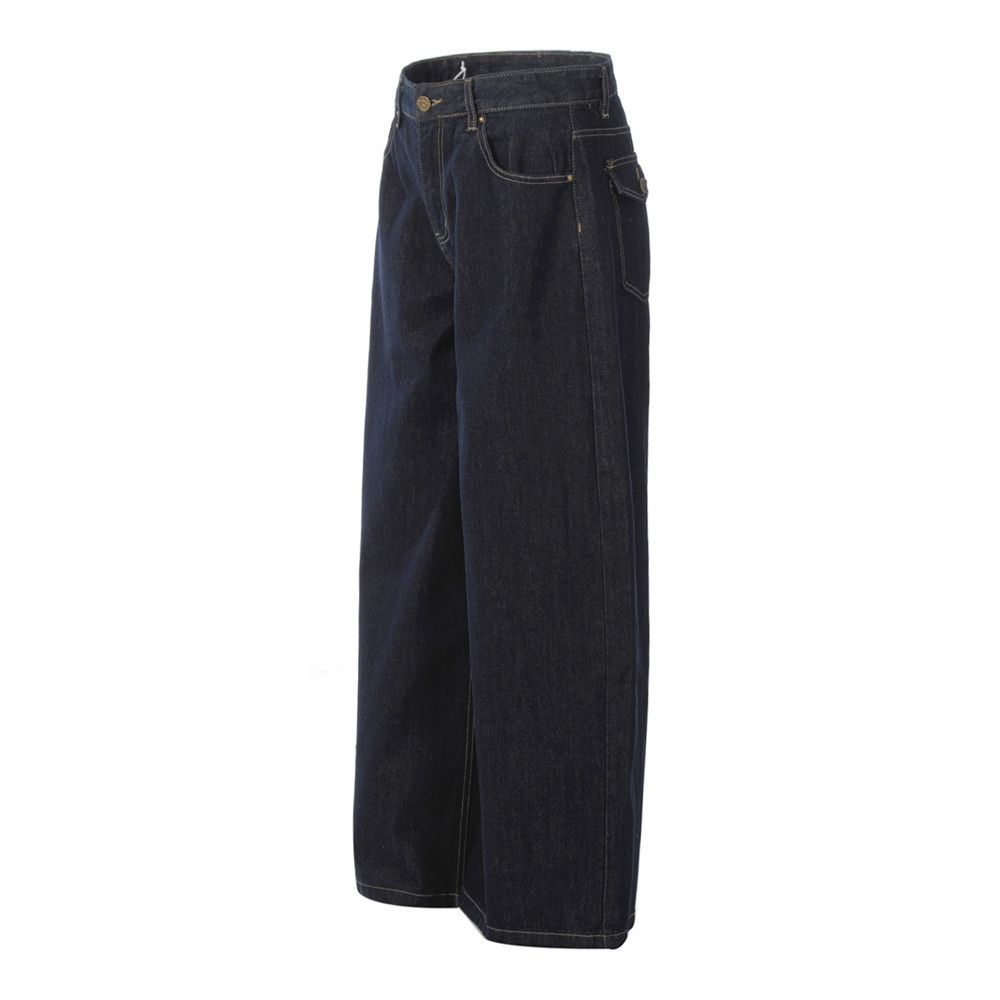 Japanese Brand × Jean American high street loose-fitting topstitched cargo jeans Size US 34 / EU 50 - 2 Thumbnail