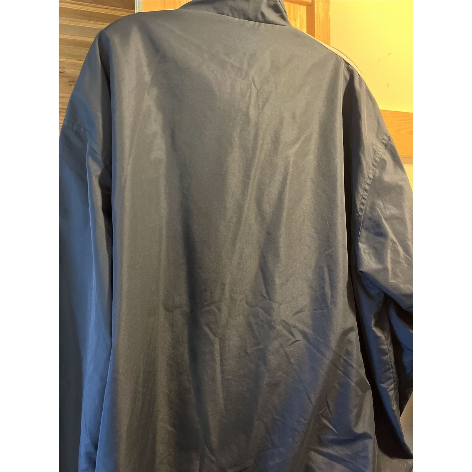 Tek Gear Tek Gear Men’s L Navy LS Zip up Mesh Nylon Poly Track Jacket Size US L / EU 52-54 / 3 - 13 Thumbnail
