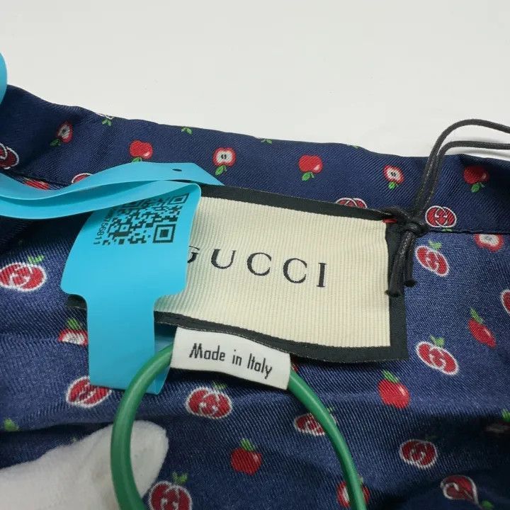 Gucci Gucci Apple Pattern Silk Short Sleeve Shirt-2507 Size US S / EU 44-46 / 1 - 2 Thumbnail