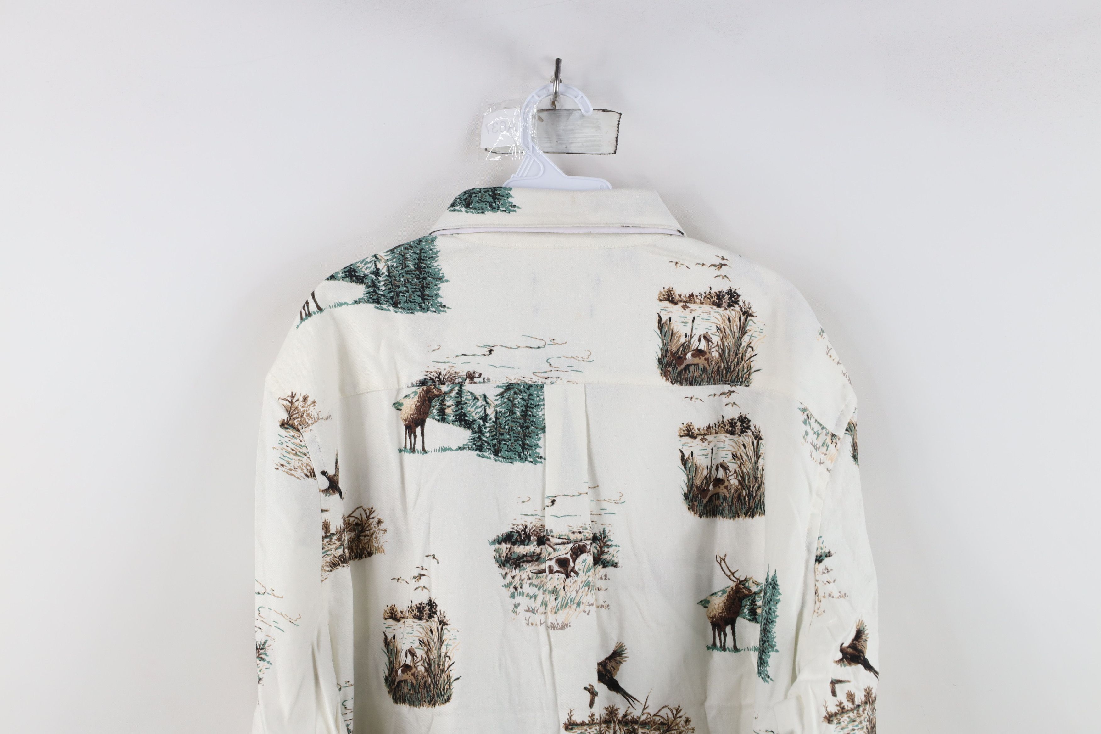 Chaps Deadstock Vintage Y2K Chaps Over Print Flannel Button Shirt Size US XXL / EU 58 / 5 - 14 Thumbnail