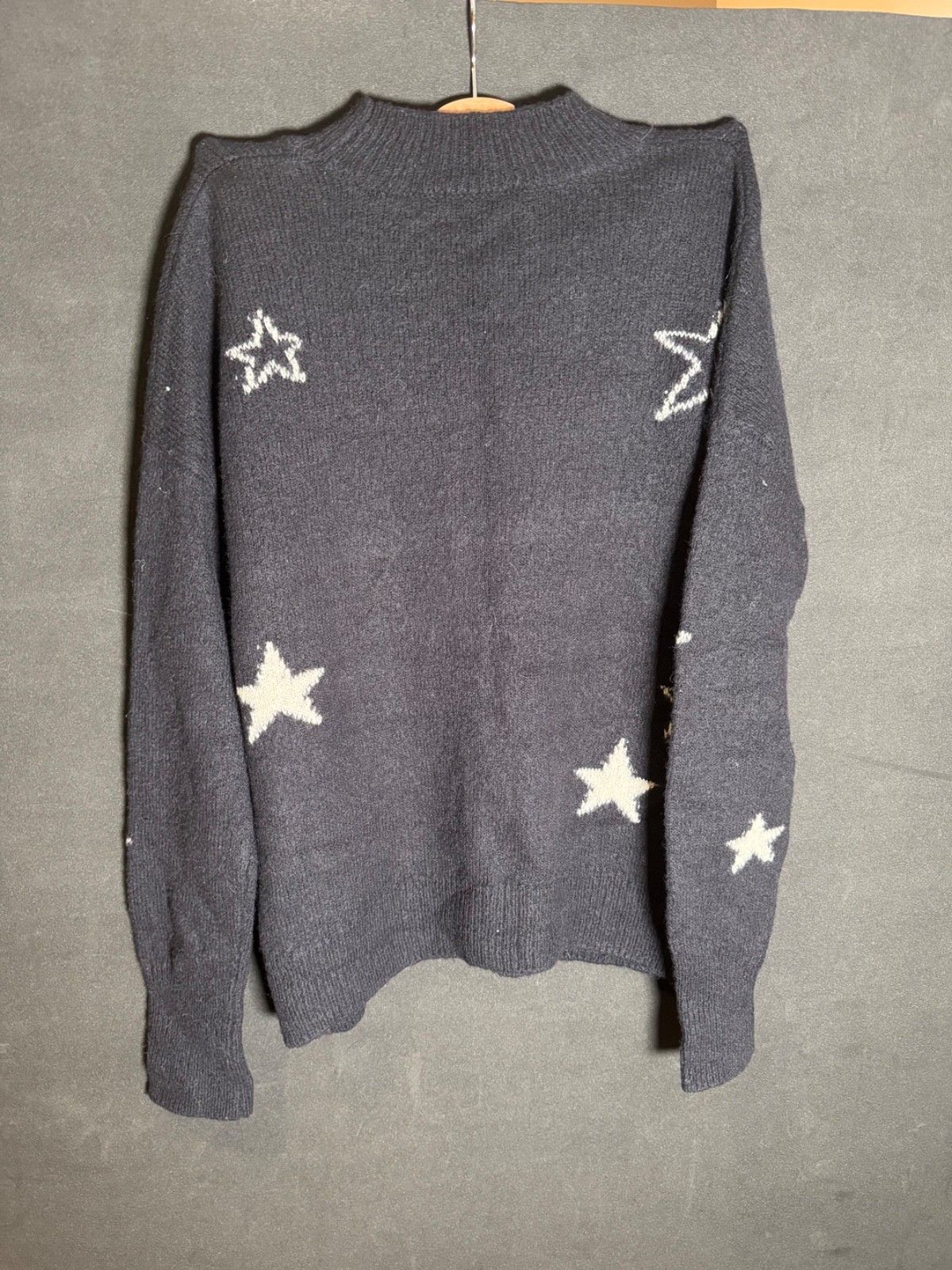 Rails Rails Black Star Pattern Cashmere Knit Cotton Sweater Size M Size M / US 6-8 / IT 42-44 - 2 Thumbnail