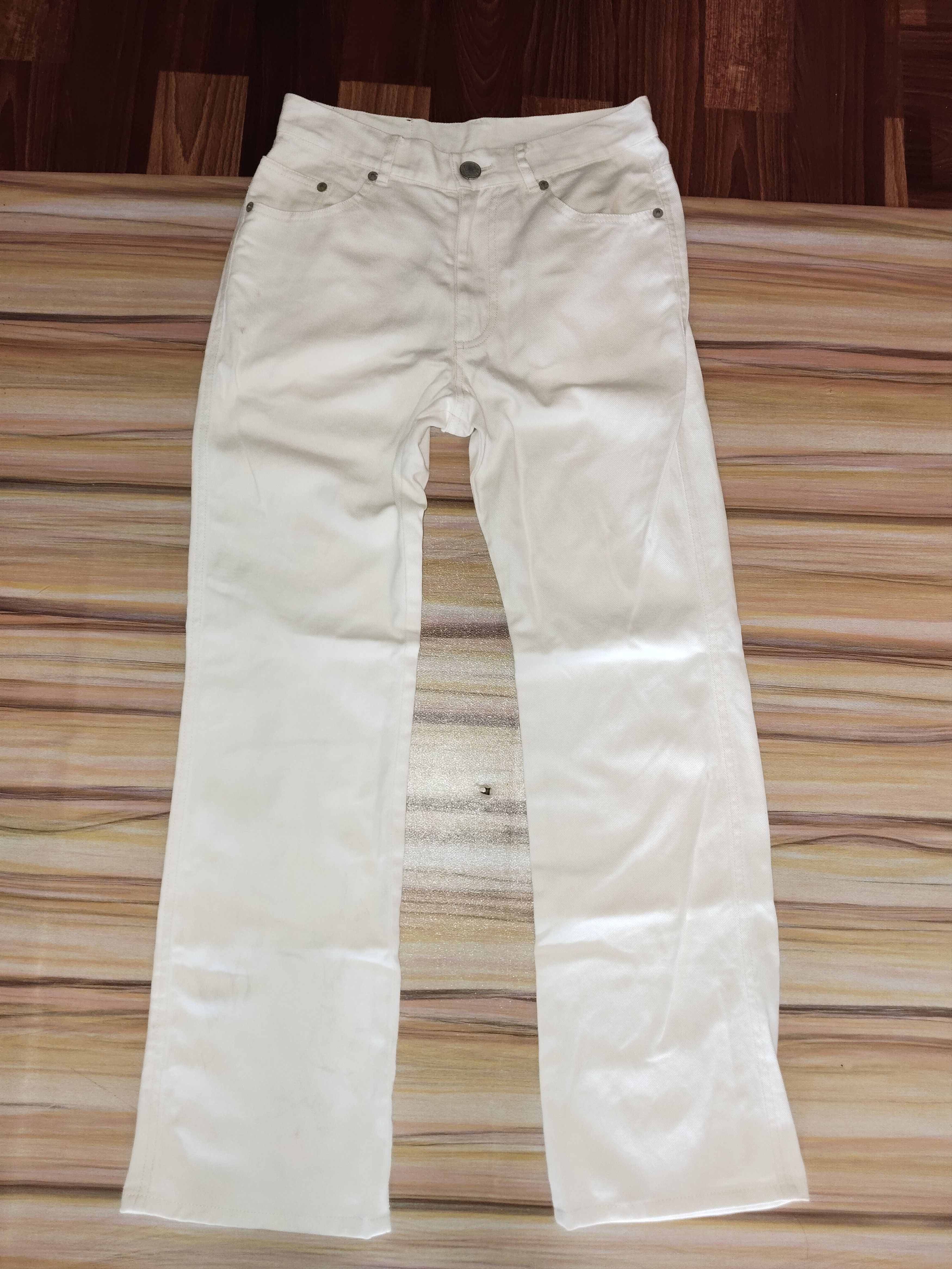 Jean Paul Gaultier Vintage JEAN PAUL GAULTIER White Jeans Size US 29 - 4 Thumbnail