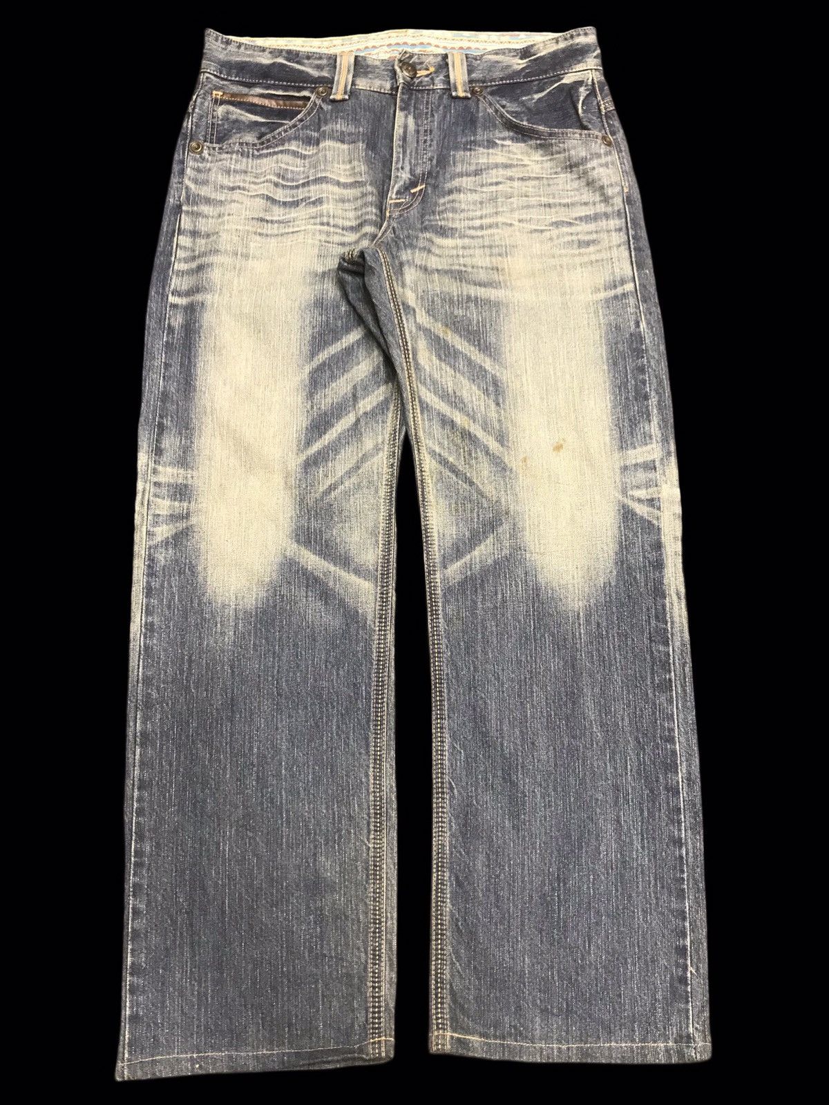 Edwin 💥BAGGY💥EDWIN 444XV Stone Wash Fades Denim F157 Size US 36 / EU 52 - 1 Thumbnail