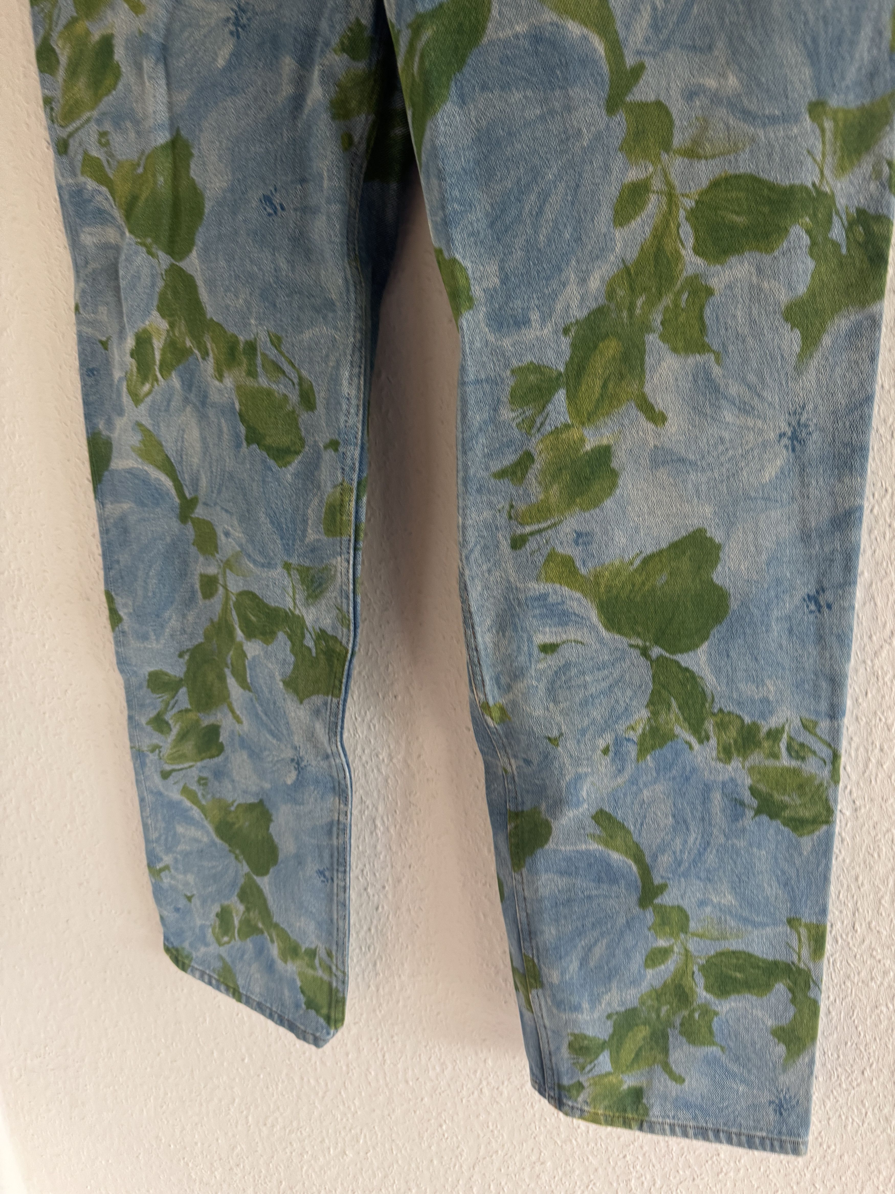 Balenciaga Oversized Earth Print Denim Jeans Size US 30 / EU 46 - 4 Thumbnail