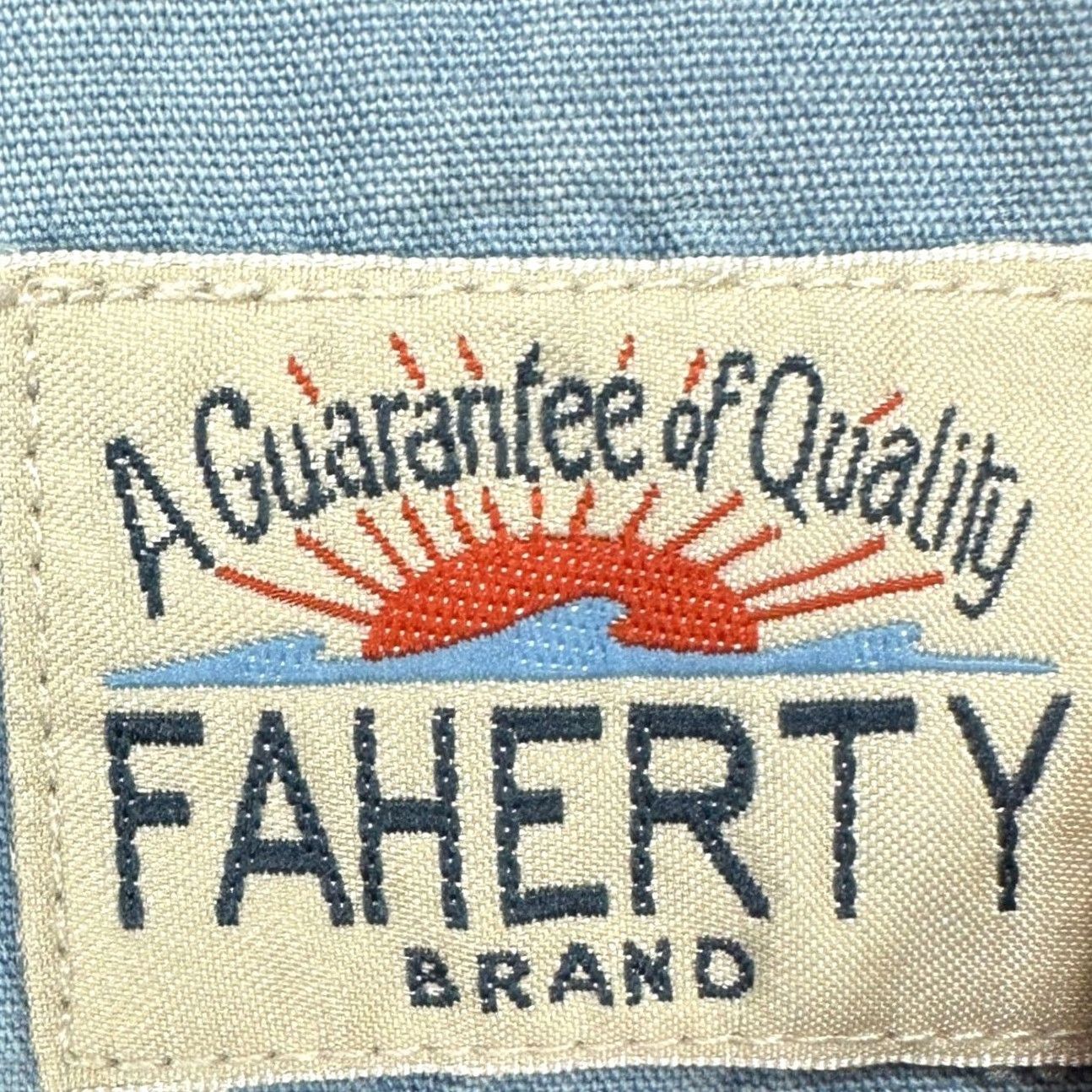Faherty Faherty Polo Shirt Men Medium Blue Red Striped Long Sleeve Pocket Casual Size US M / EU 48-50 / 2 - 4 Thumbnail