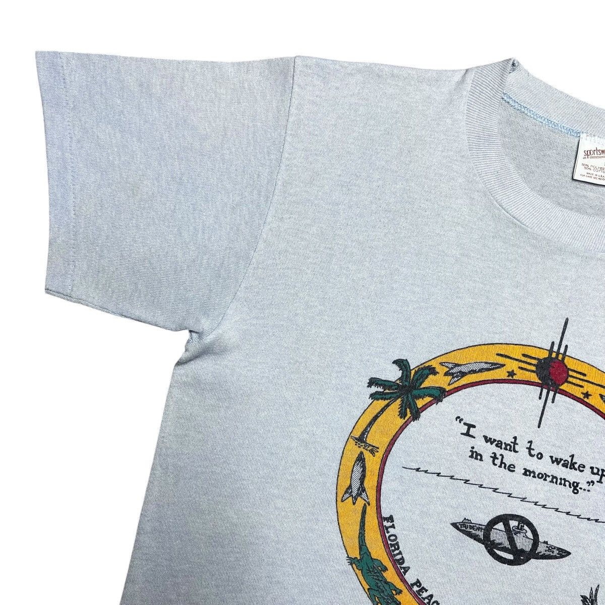Vintage Vintage 1987 Florida Peace Pilgrimage No Nukes T-Shirt Size US M / EU 48-50 / 2 - 5 Thumbnail