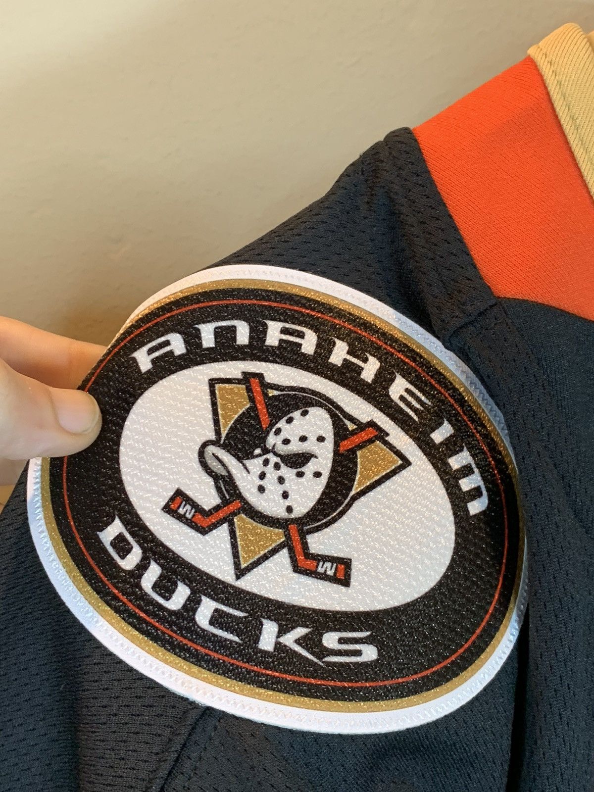 NHL *RARE* New Anaheim Ducks NHL Hockey Jersey Embroidered - LG Size US L / EU 52-54 / 3 - 2 Thumbnail