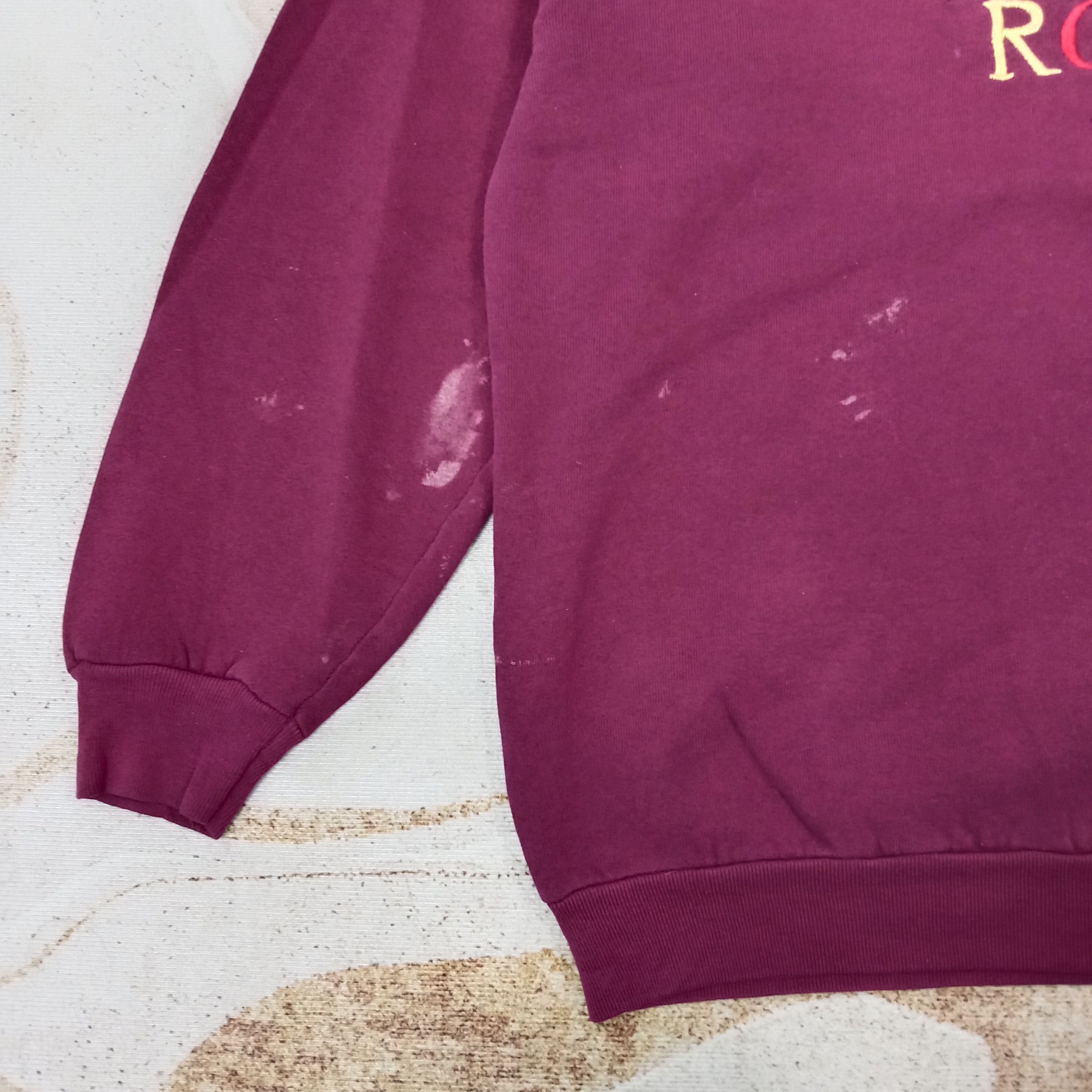 Vintage ROMA Italian Embroidery 90's Sweatshirt C263N9 Size US L / EU 52-54 / 3 - 5 Thumbnail