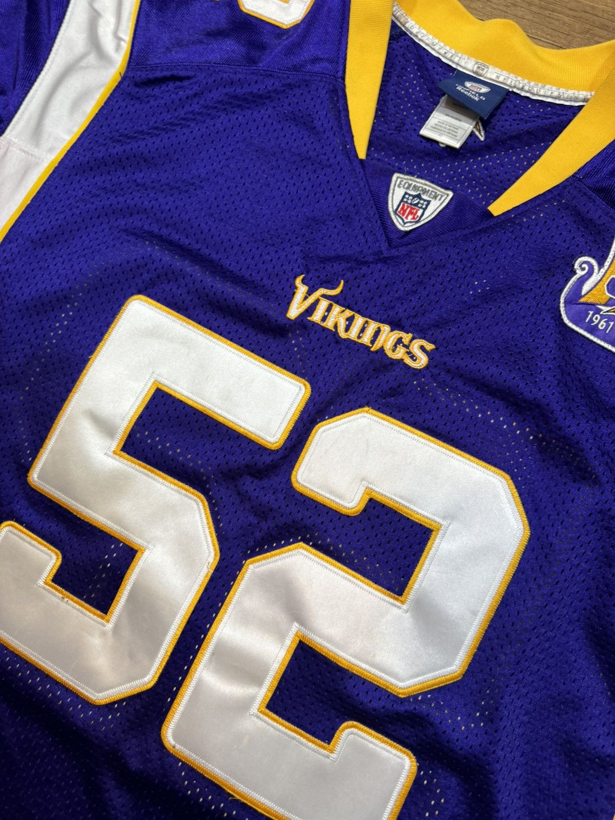 NFL Chad Greenway Minnesota Vikings Jersey Size US XL / EU 56 / 4 - 6 Thumbnail
