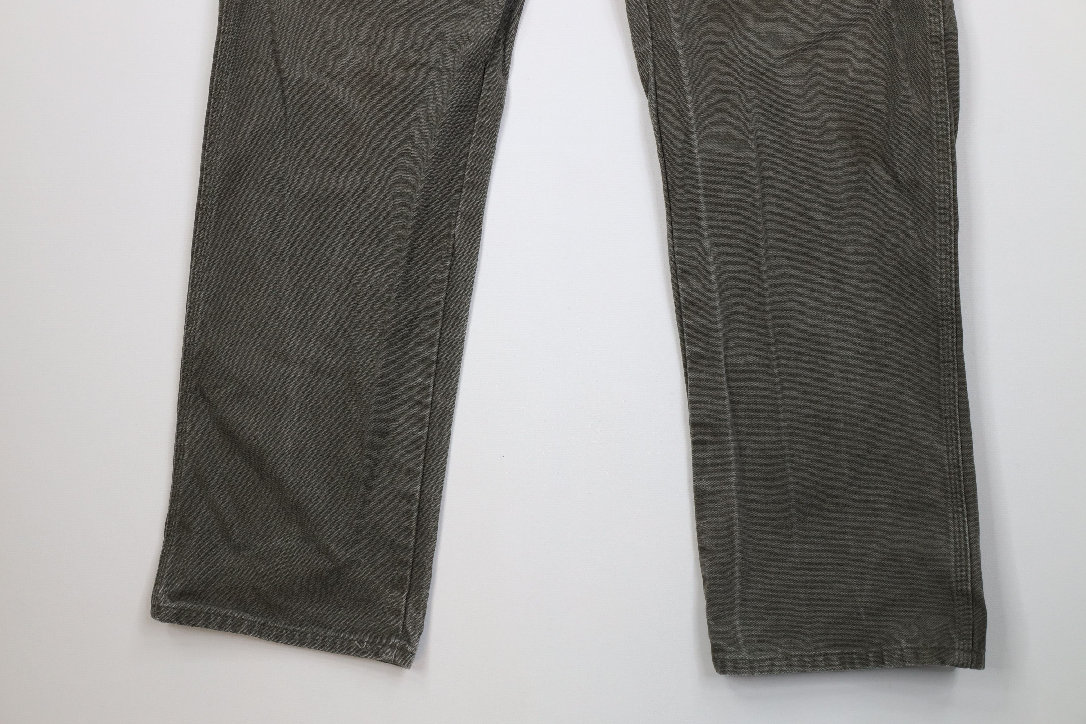Dickies Vintage Y2K Dickies Wide Leg Canvas Dungaree Pants Green Size US 38 / EU 54 - 4 Thumbnail