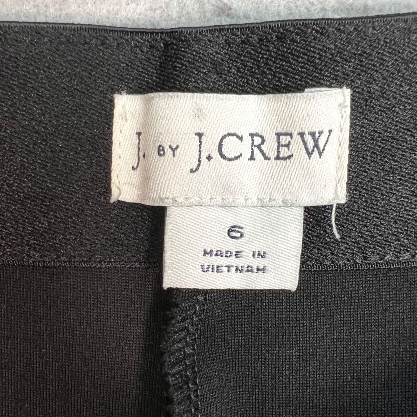 J.Crew J.CREW Pants Womens Size 6 Black Slim Ponte Knit With Zipper Detail Size 28" / US 6 / IT 42 - 3 Thumbnail