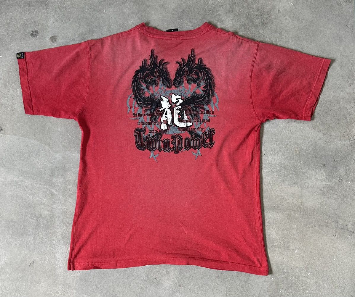 Japanese Brand VINTAGE TED WALKER TWIN POWER DRAGON JAPAN TEE Size US L / EU 52-54 / 3 - 1 Thumbnail