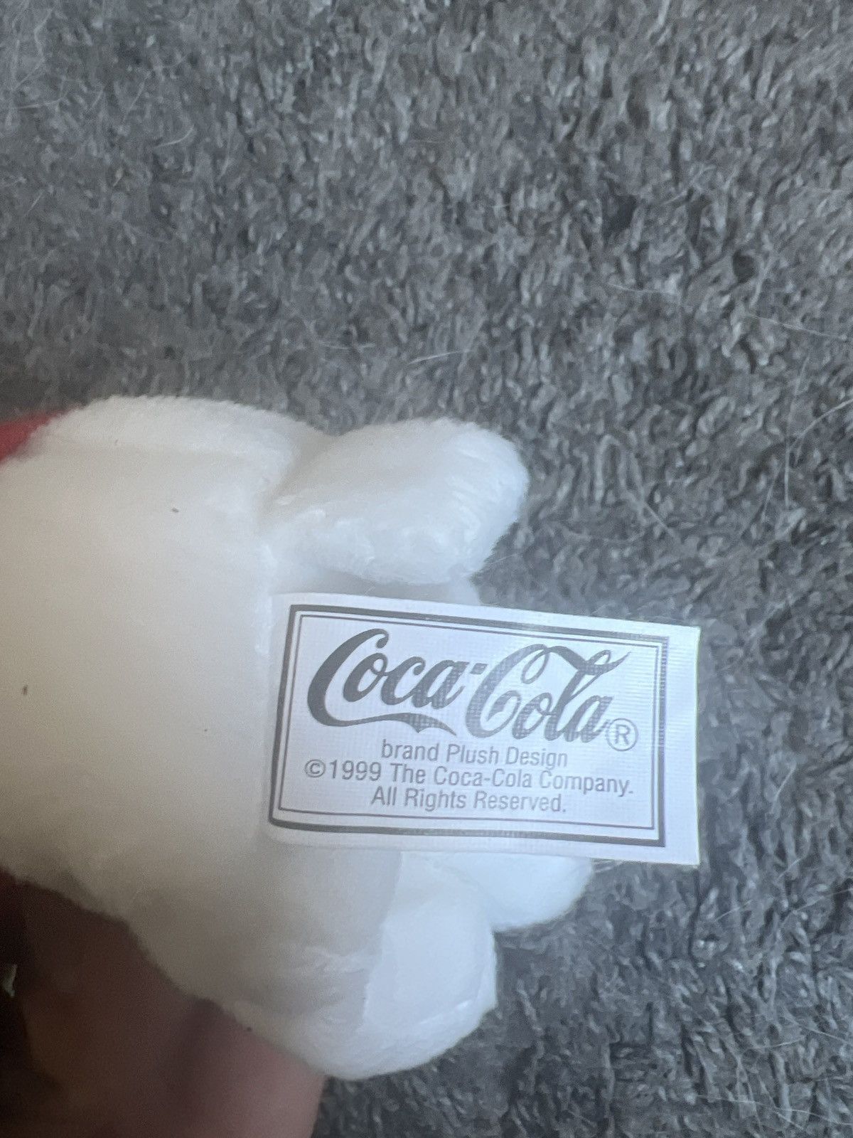Coca Cola 1999 Coca-Cola Polar Bear In Red Soda Jerk Vest Plush Size ONE SIZE - 7 Thumbnail
