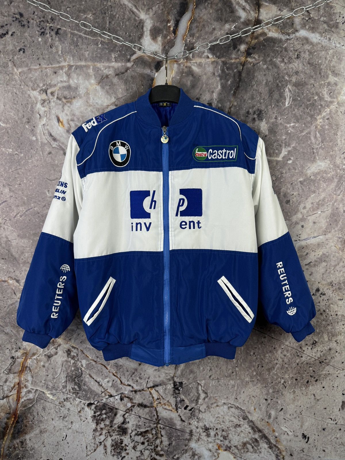 Vintage BMW F1 Team Racing HP Invent Bomber Jacket