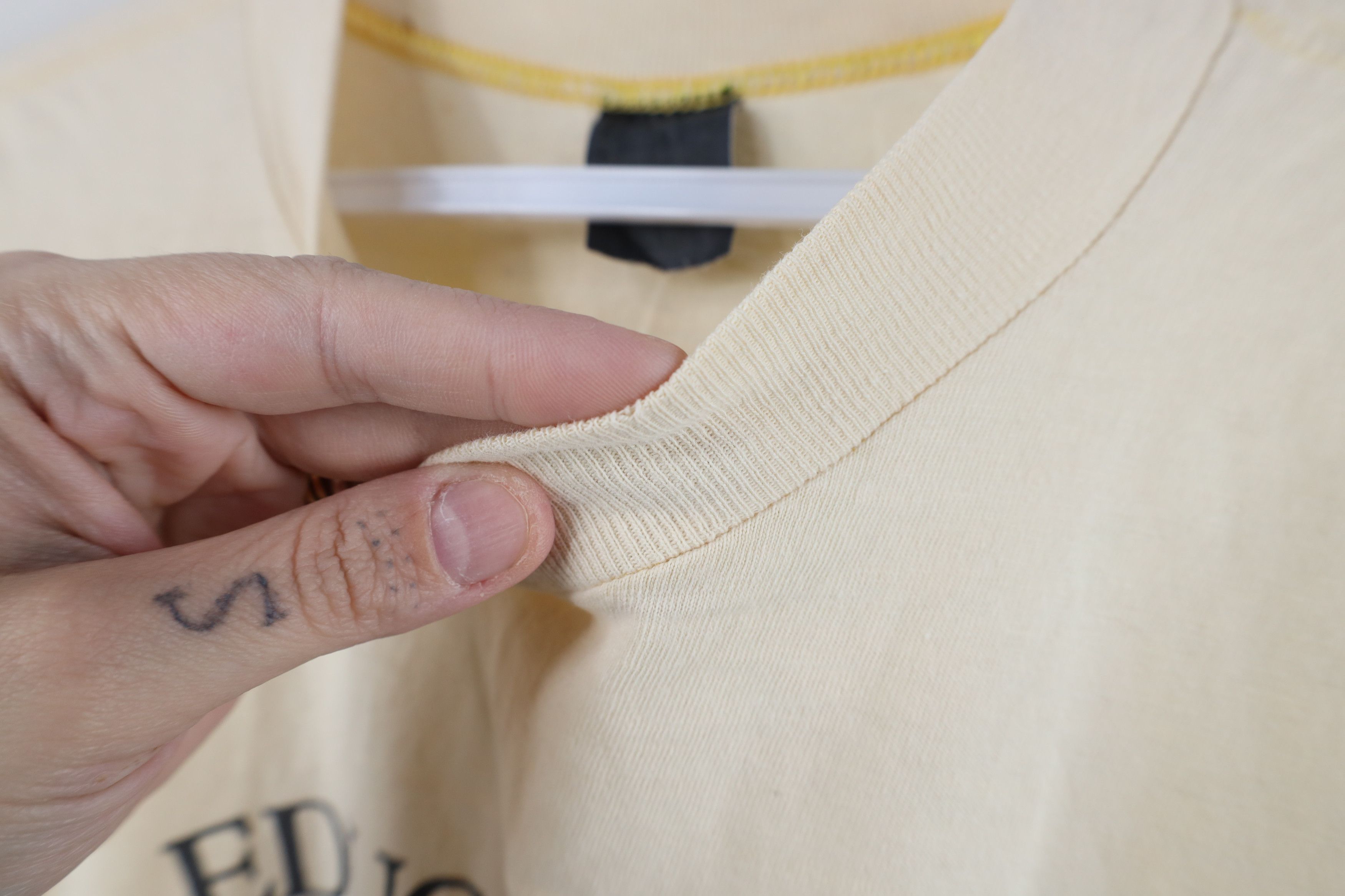 Vintage Vintage 80s Education Our Best Defense T-Shirt Beige USA Size US M / EU 48-50 / 2 - 11 Thumbnail