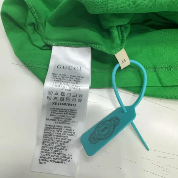 Gucci Gucci FW24 Green Letter Print T-shirt-2507 Size XS / US 0-2 / IT 36-38 - 7 Thumbnail