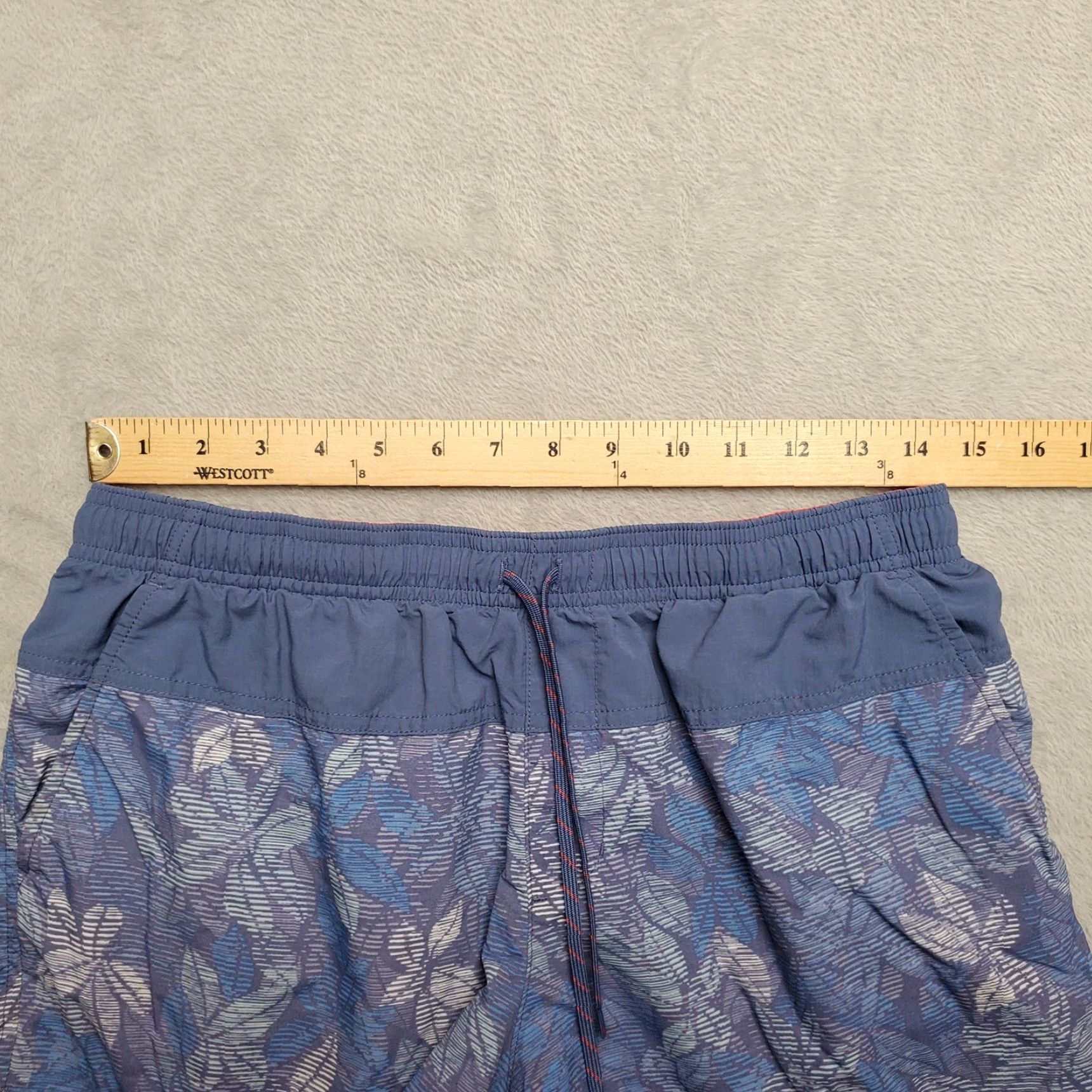 Vintage Columbia Shorts Womens M Blue 100% Nylon Performance Fishing Beach Outdoor Casual Pockets Drawstring Front Flat Front Size 32" / US 10 / IT 46 - 7 Thumbnail