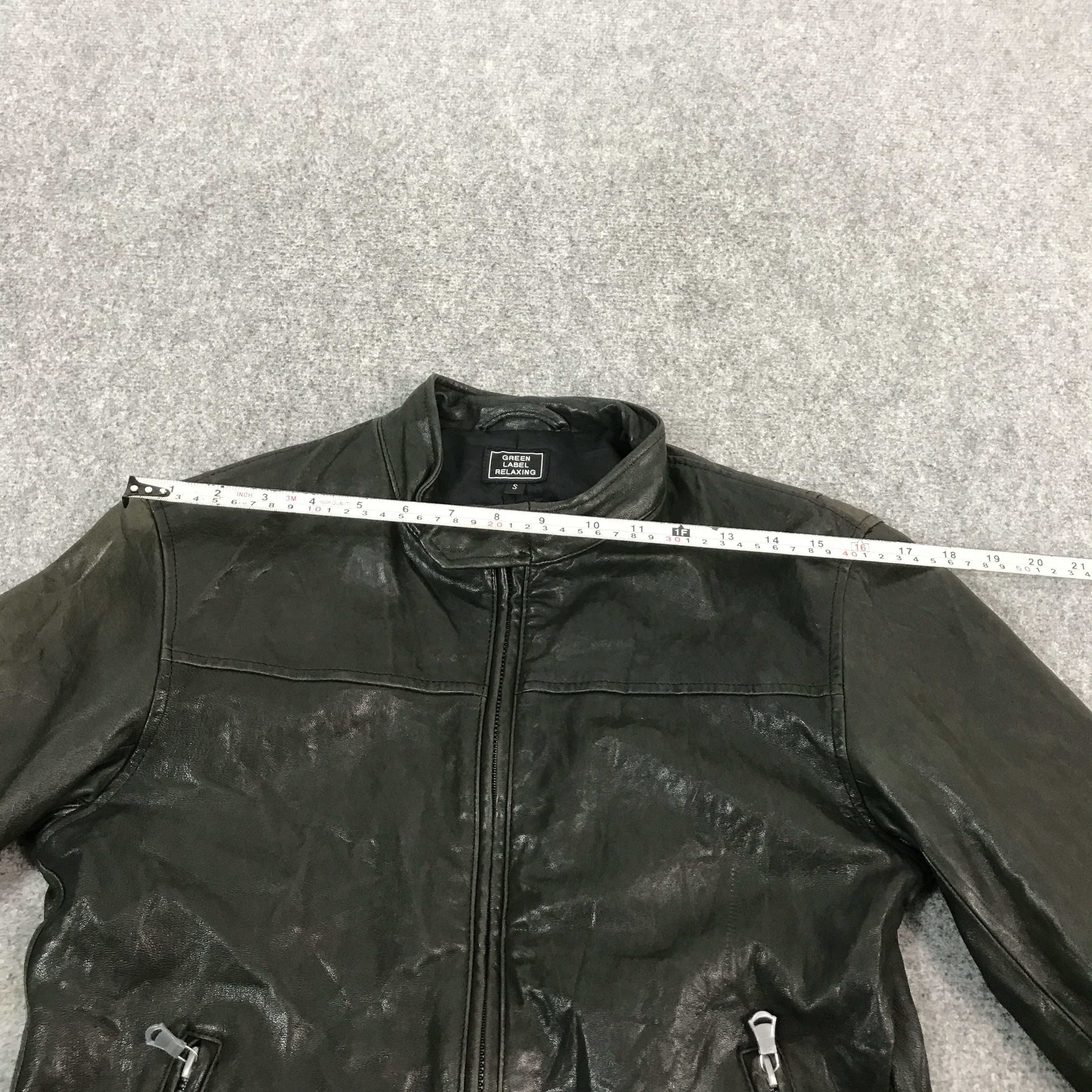 Tornado Mart JAPAN DESIGN BIKER GREEN LABEL RELAXING LEATHER JACKET Size US S / EU 44-46 / 1 - 9 Thumbnail