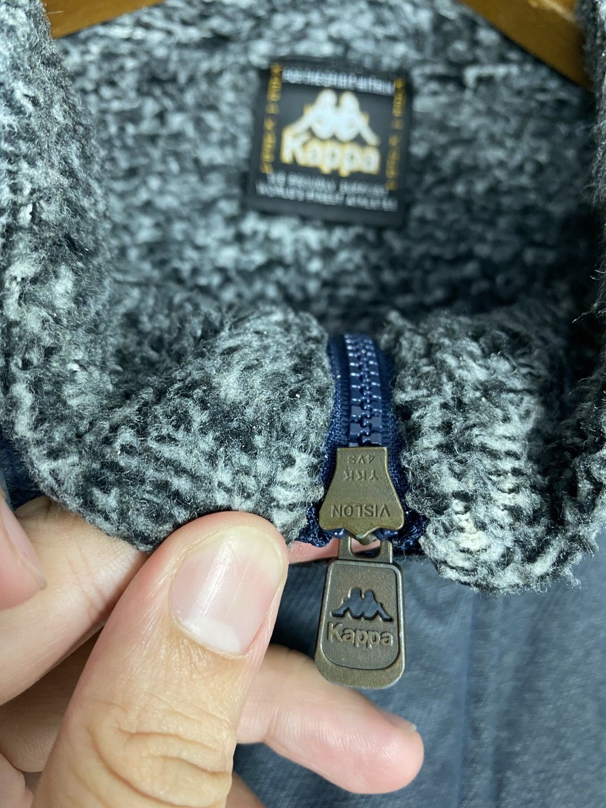 Kappa Rare‼️ Vtg Kappa Sherpa Lined Parka Sports Embroidery Logo Size US L / EU 52-54 / 3 - 7 Thumbnail